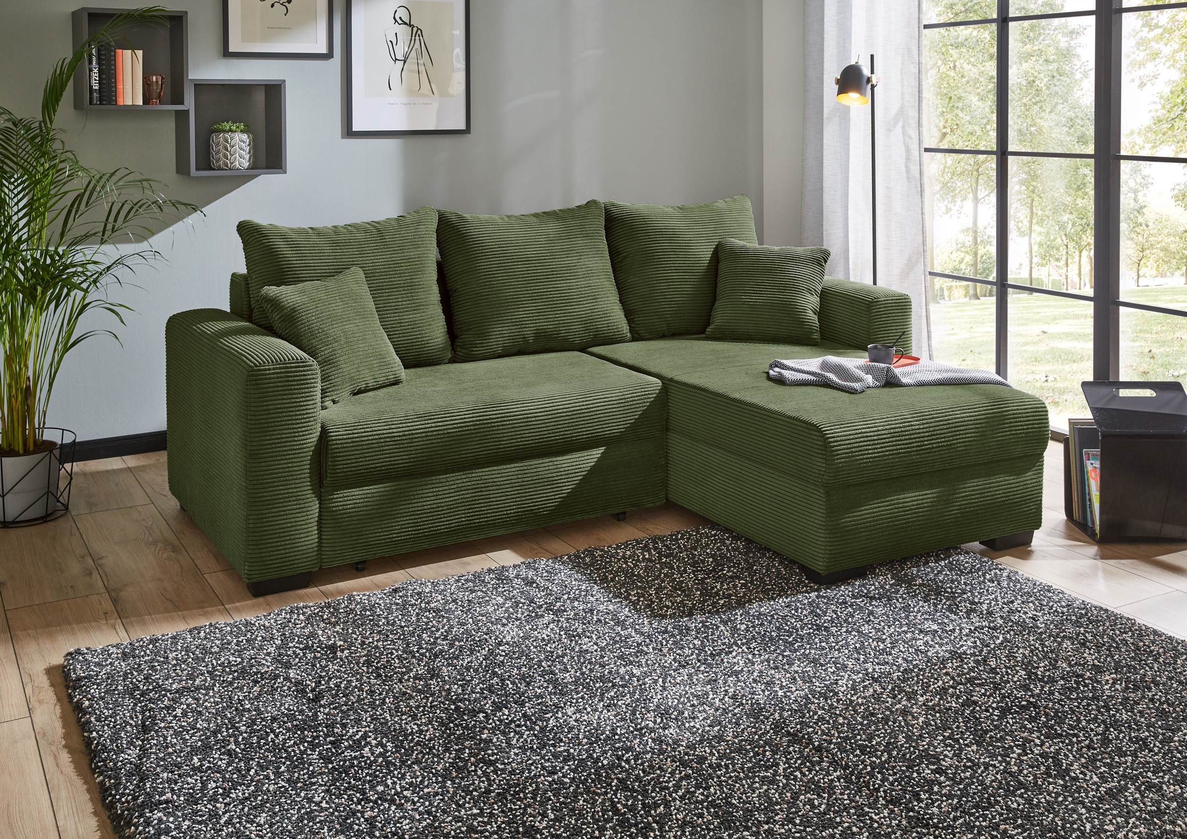 Jockenhöfer Gruppe Ecksofa »Elmau L-Form, B: 235cm« mit Bettfunktion, Bettk günstig online kaufen