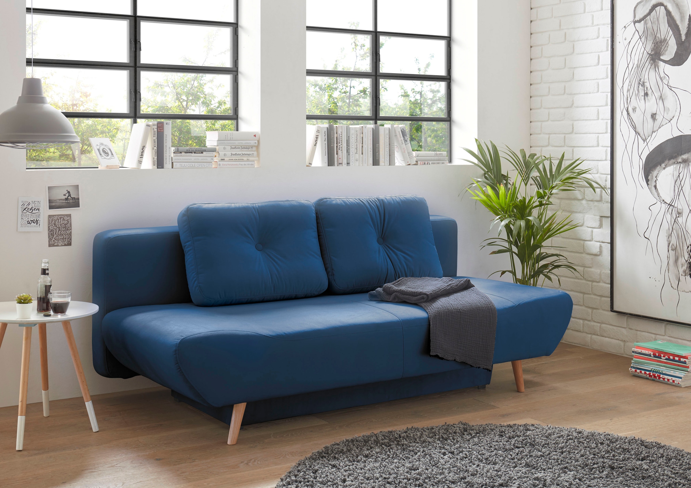 Home affaire Schlafsofa »Segmon« einfach in ein bequemes Bett umwandeln, in günstig online kaufen