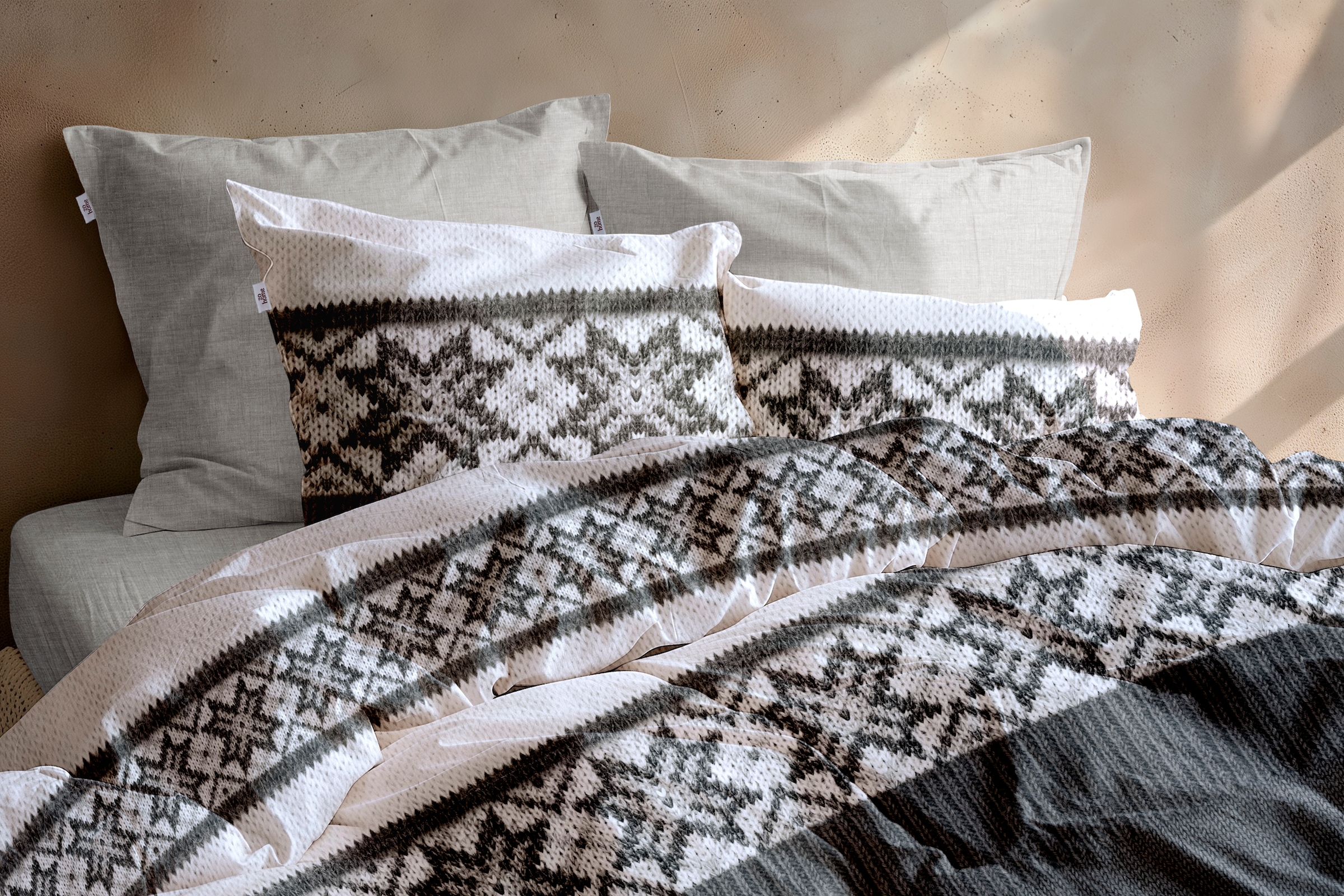 ZO HOME Bettwäsche »Zohome Bettwäsche Baumwolle-Flanell Anika« 2 Bettwäsche aus 100% Baumwolle, hochwertige Flanell, ab 135x200 cm.