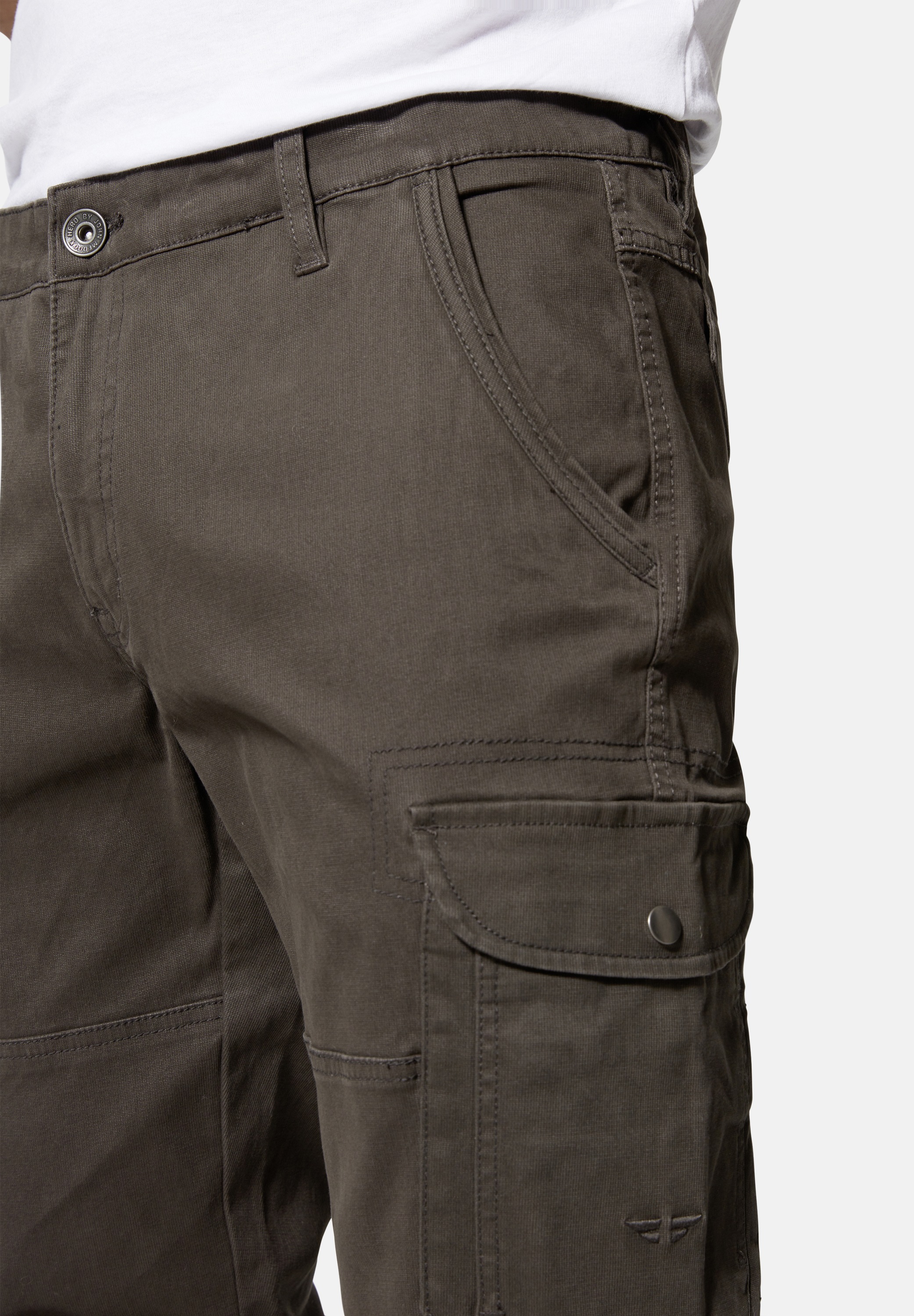 HERO by John Medoox Cargohose »Cargohose Kingston Hero by John Medoox«, Caro Outdoorhose Casual Denim für Herren
