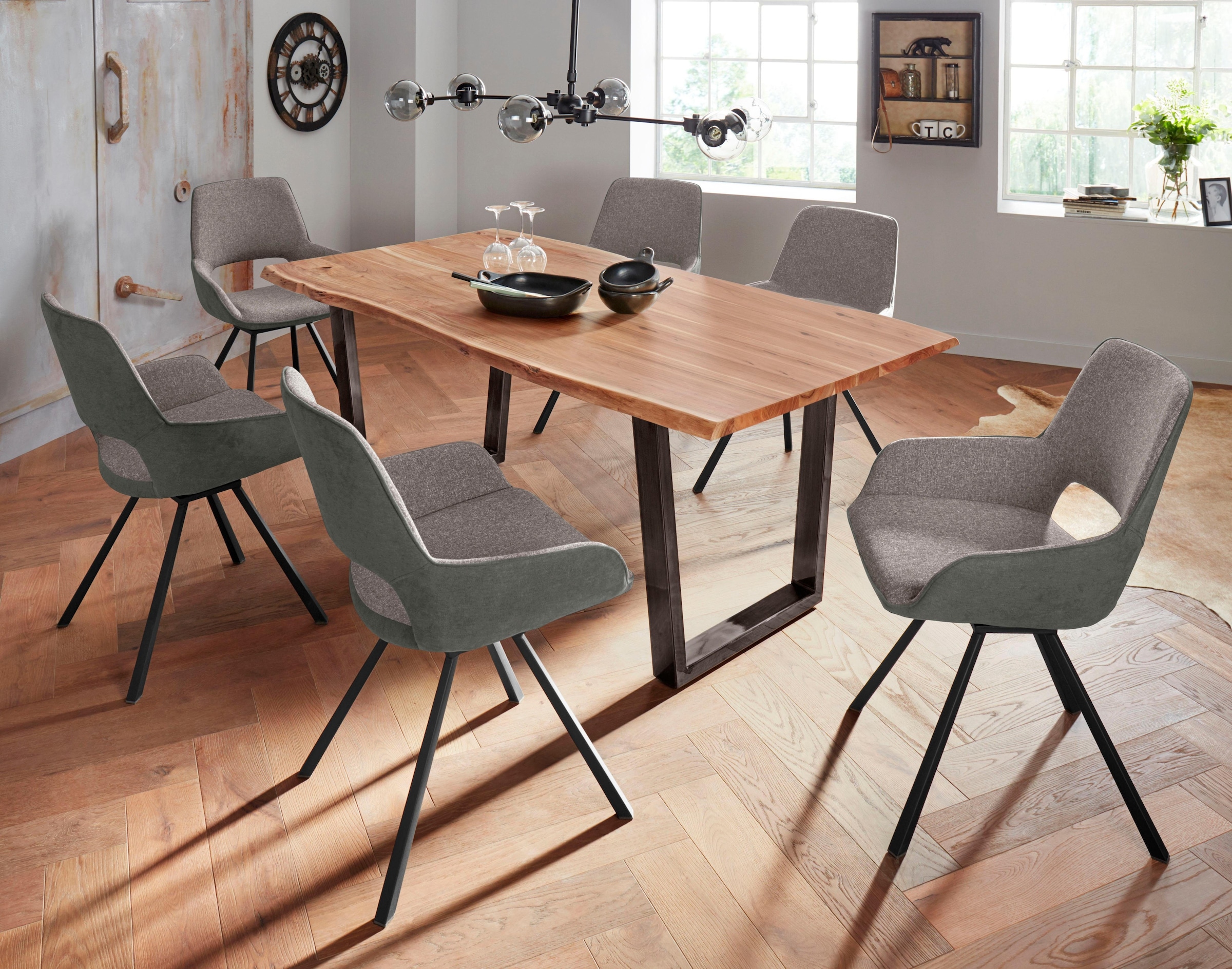 MCA furniture 4-Fußstuhl »Parana«, (Set), 2 St., Stuhl belastbar bis 120 Kg