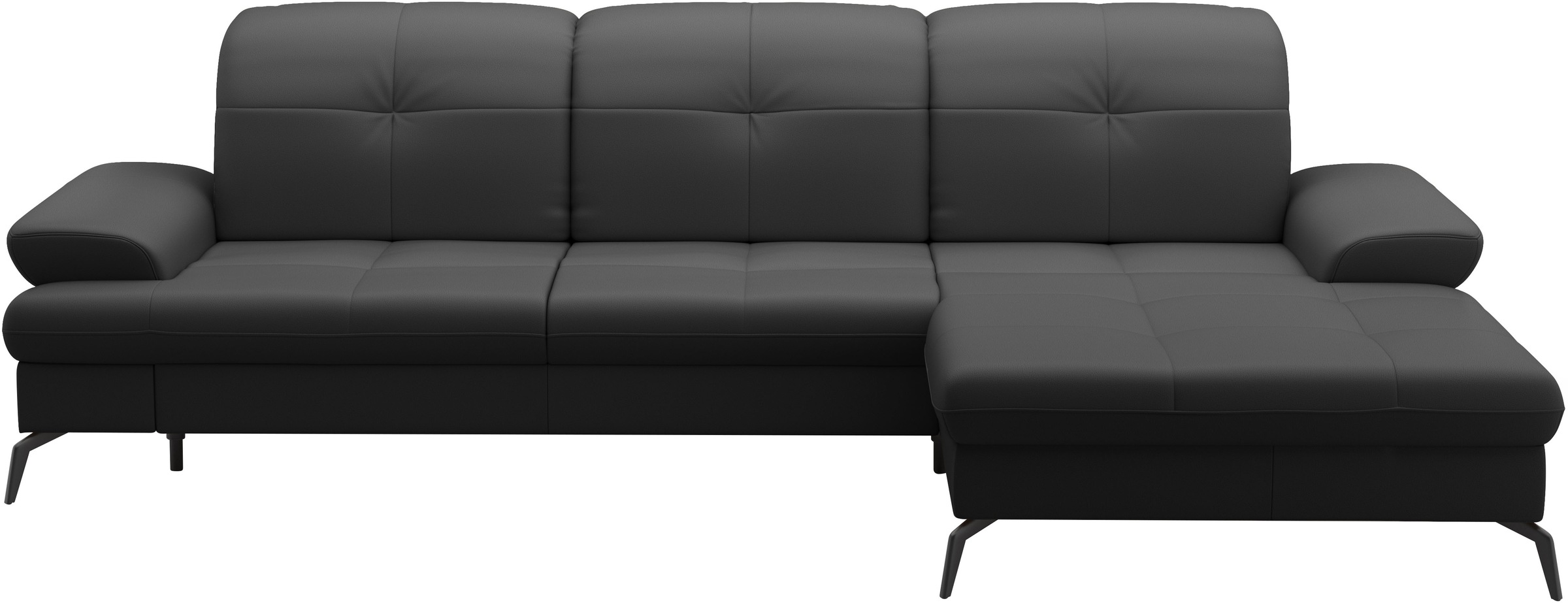 sit&more Ecksofa »Amica, L-Form, inkl. Sitztiefenverstellung & Armteilverstellung«, wahlweise mit Bettfunktion, Bettkasten und Kopfteilverstellung