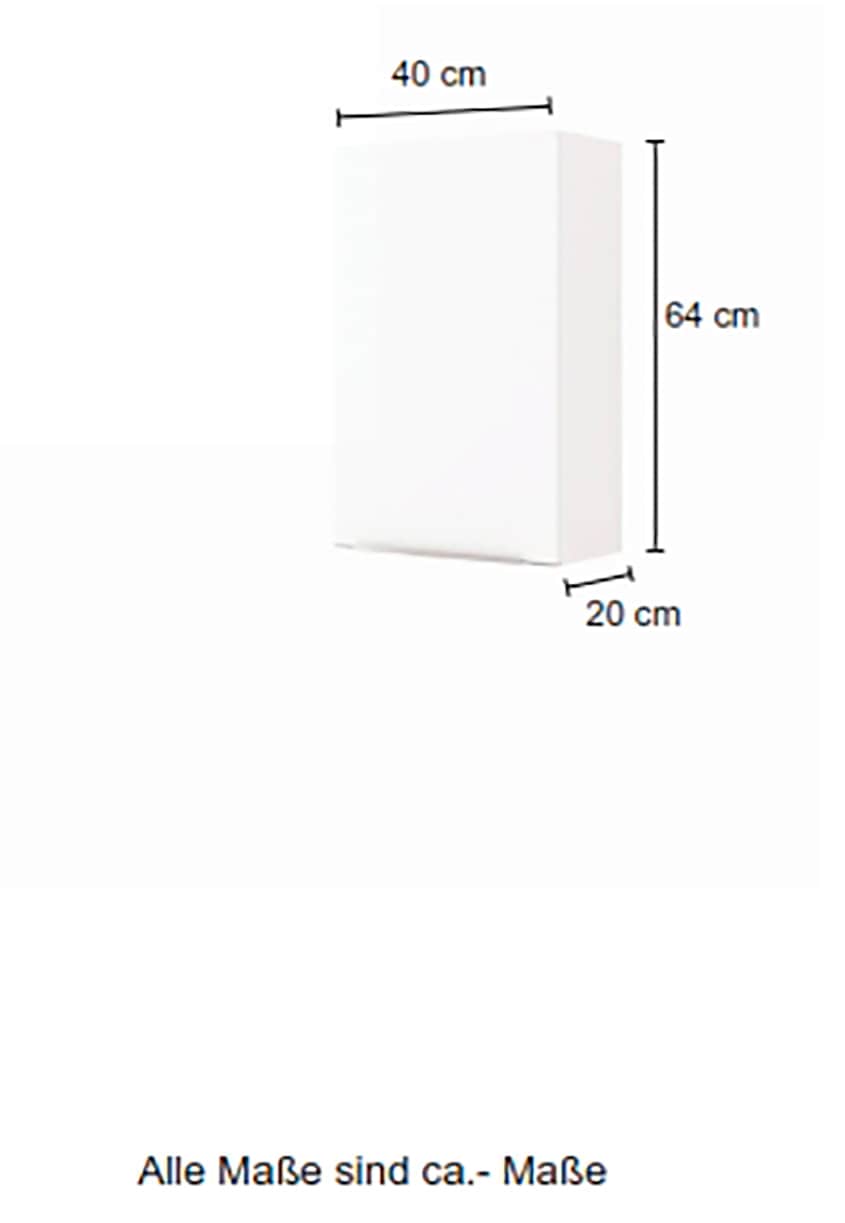 welltime Hängeschrank »Matera«, Breite 40 cm, mit hochwertigen matten MDF-Fronten