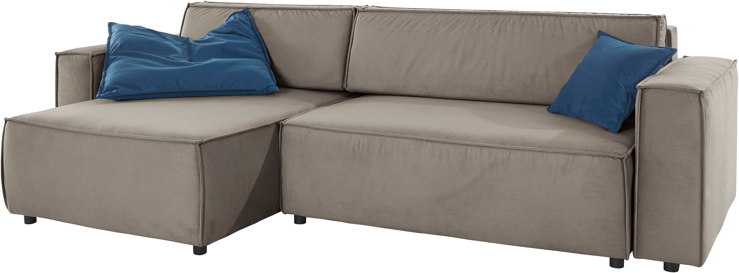 INOSIGN Ecksofa »Marva L-Form«, incl. Bettfunktion und Bettkasten, Federkern