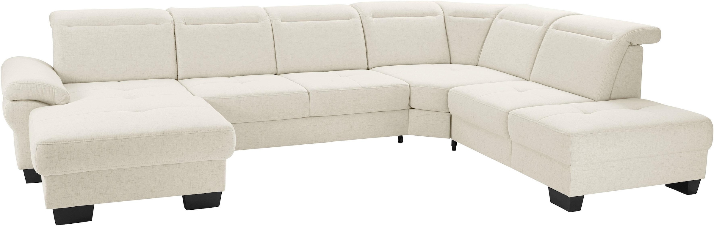 PLACES OF STYLE Wohnlandschaft »Cornwall U-Form« inkl. Sitztiefenverstellun günstig online kaufen