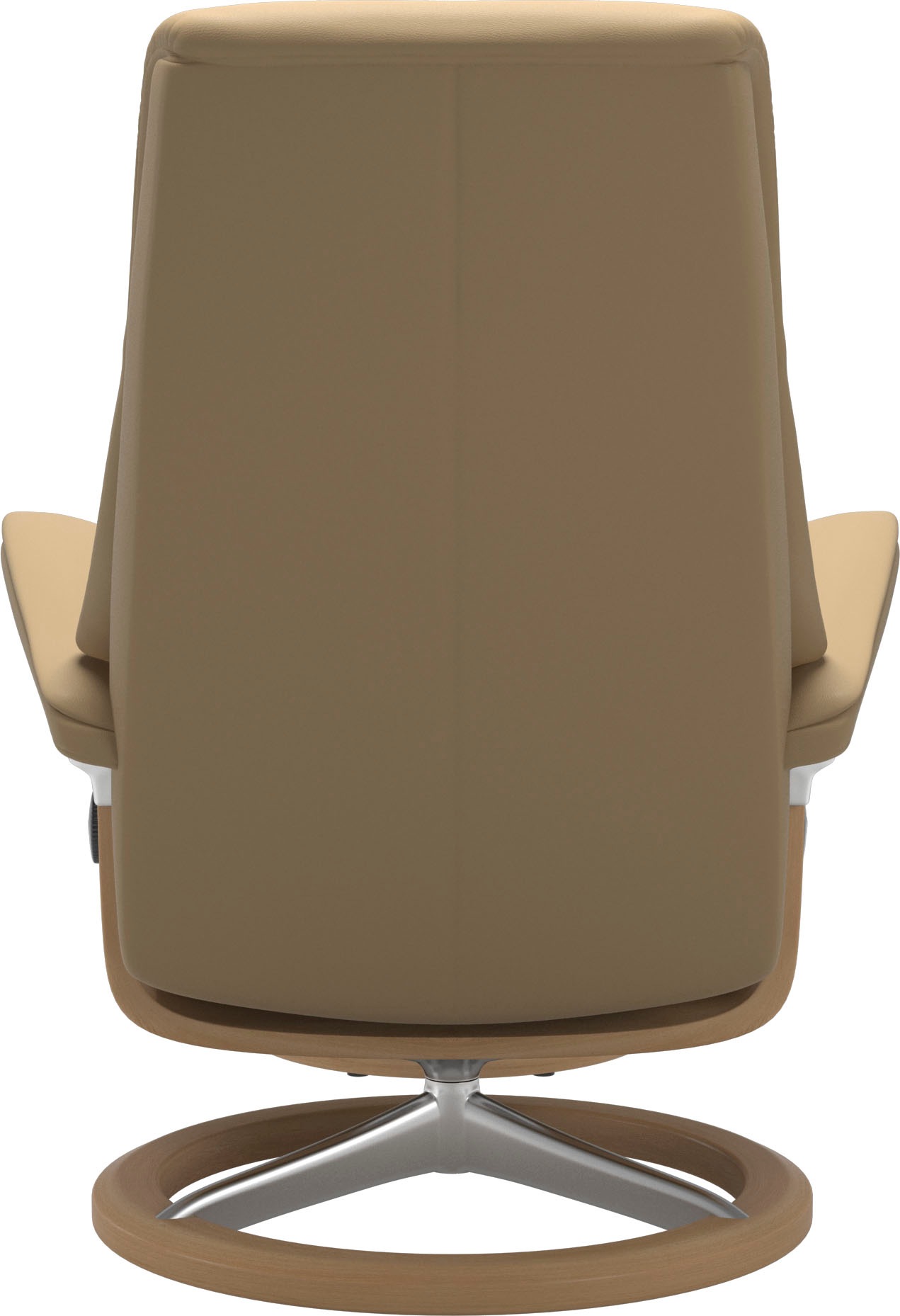 Stressless® Relaxsessel »View«, (Set, Relaxsessel mit Hocker), mit Signature Base, Größe M,Gestell Eiche