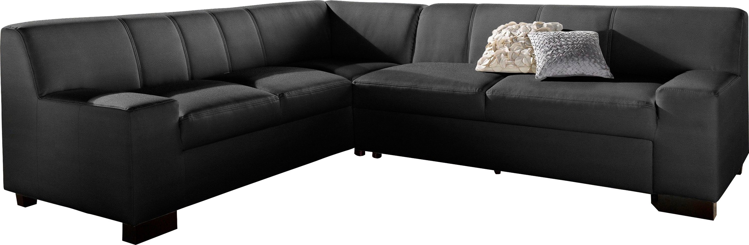 DOMO collection Ecksofa »Norma, moderne Armlehnen, zeitlos und elegant, L-F günstig online kaufen