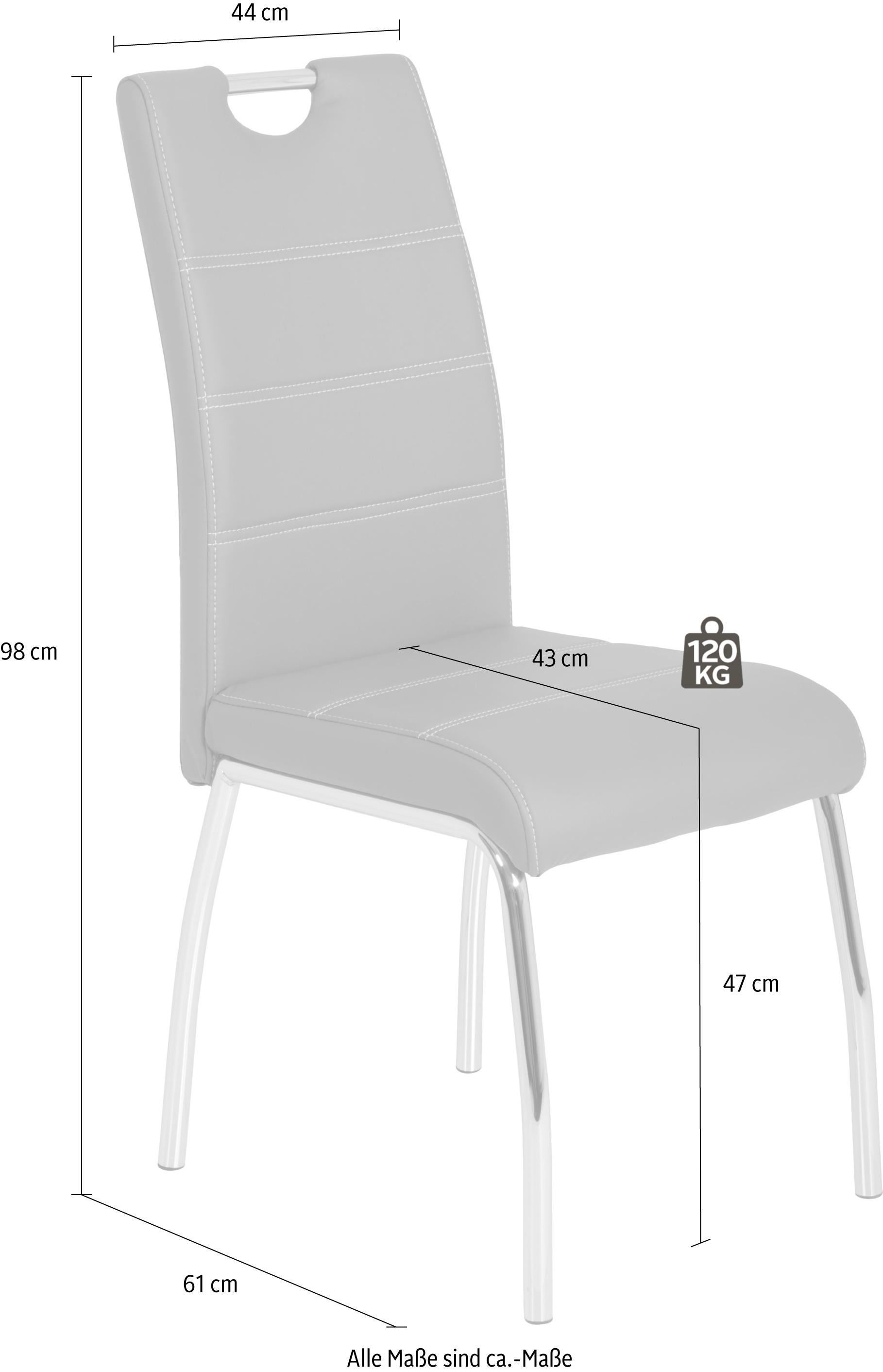 HELA Stuhl »Susi«, (Set), 2 St., Kunstleder, 2 oder 4 Stück, mit Griff