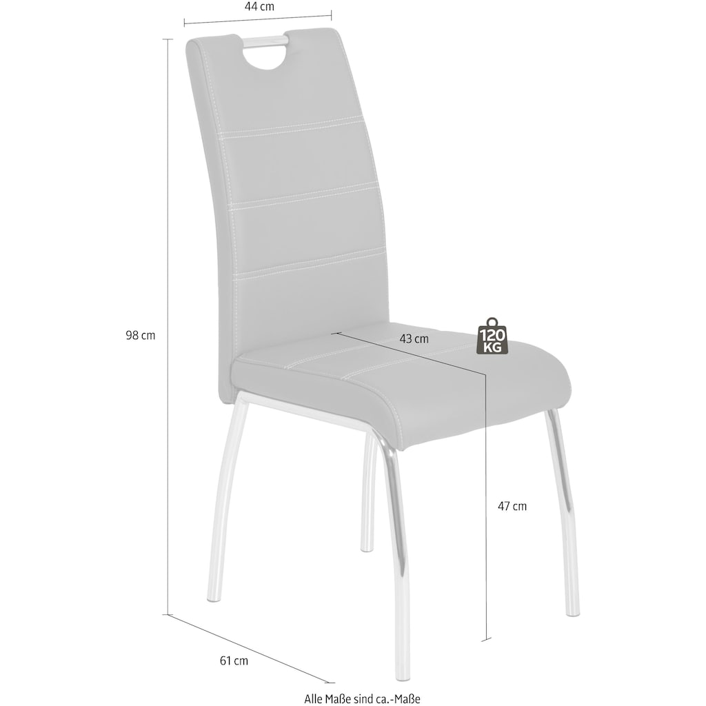 HELA Esszimmerstuhl »Susi«, (Set), 2 St., Kunstleder