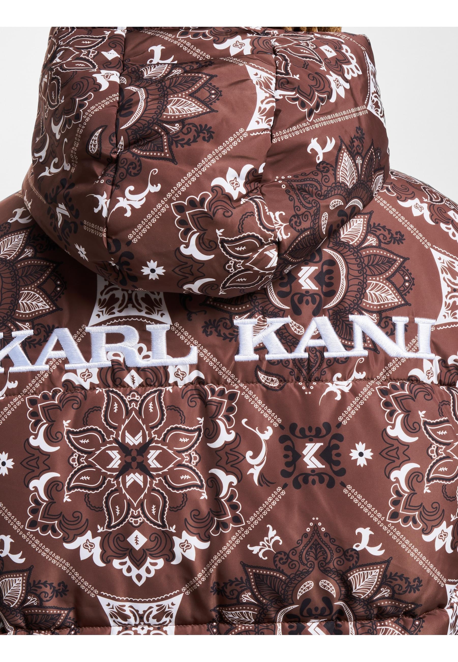 Karl Kani Winterjacke »Karl Kani Herren KM233-037-2 KK OG Paisley Puffer Jacket« 1 Stk. tlg. mitKapuze