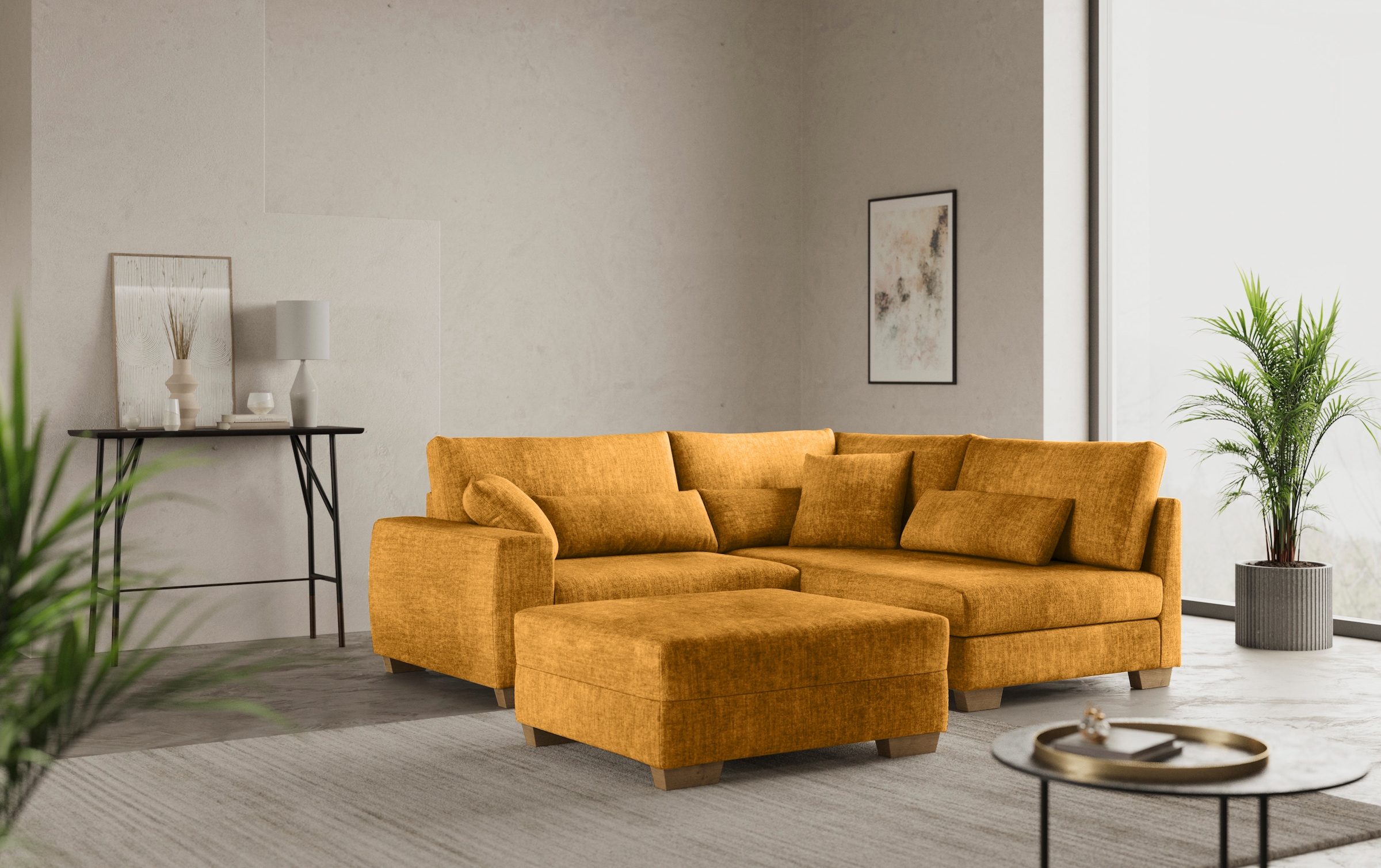 Mr. Couch Hocker »Helena«, Mit DuraSpring-Taschenfederkern, bis 140 kg belastbar