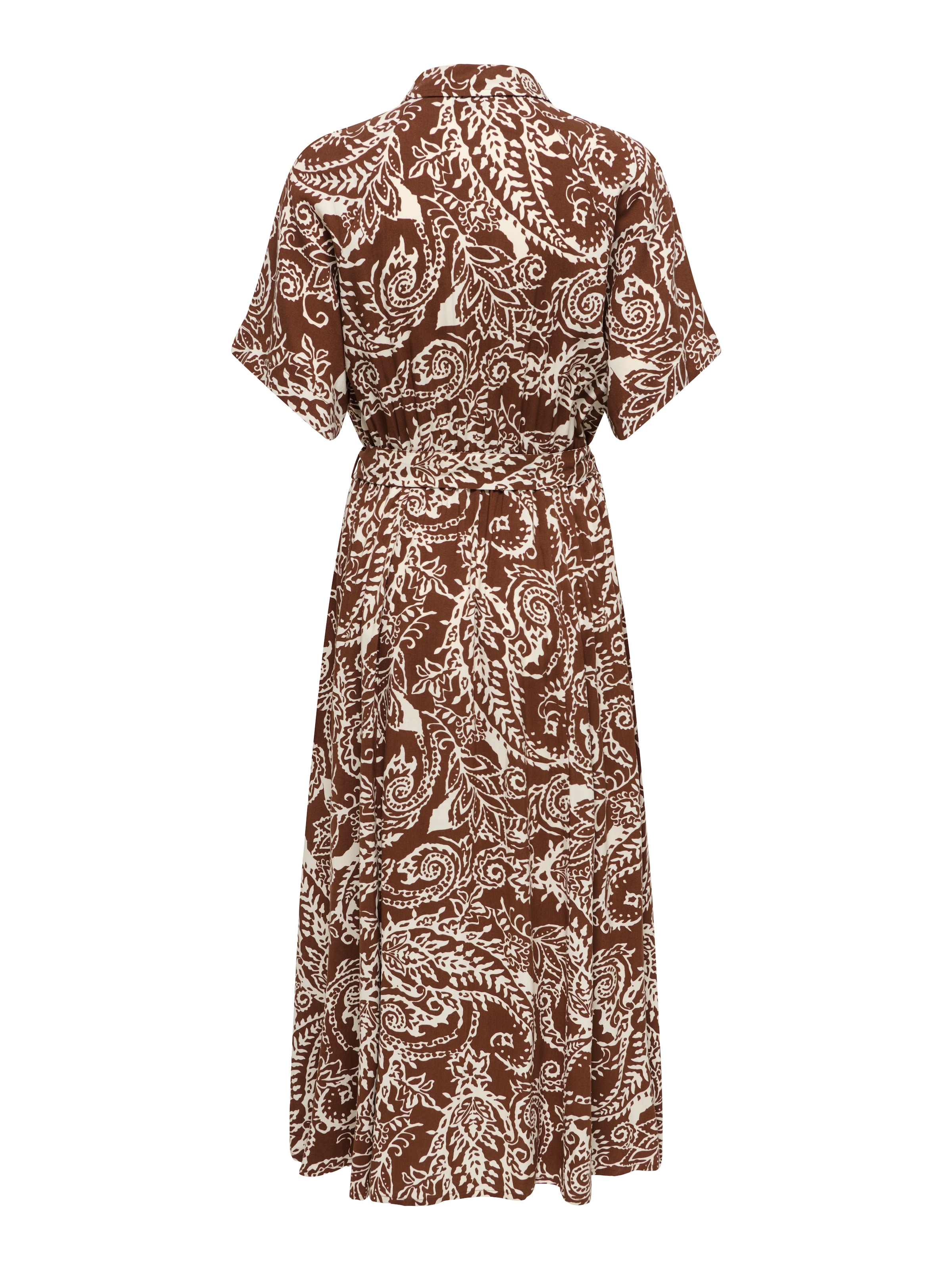 ONLY Druckkleid »ONLSAFA S/S LONG BELT DRESS WVN EX« Viskose, regular fit