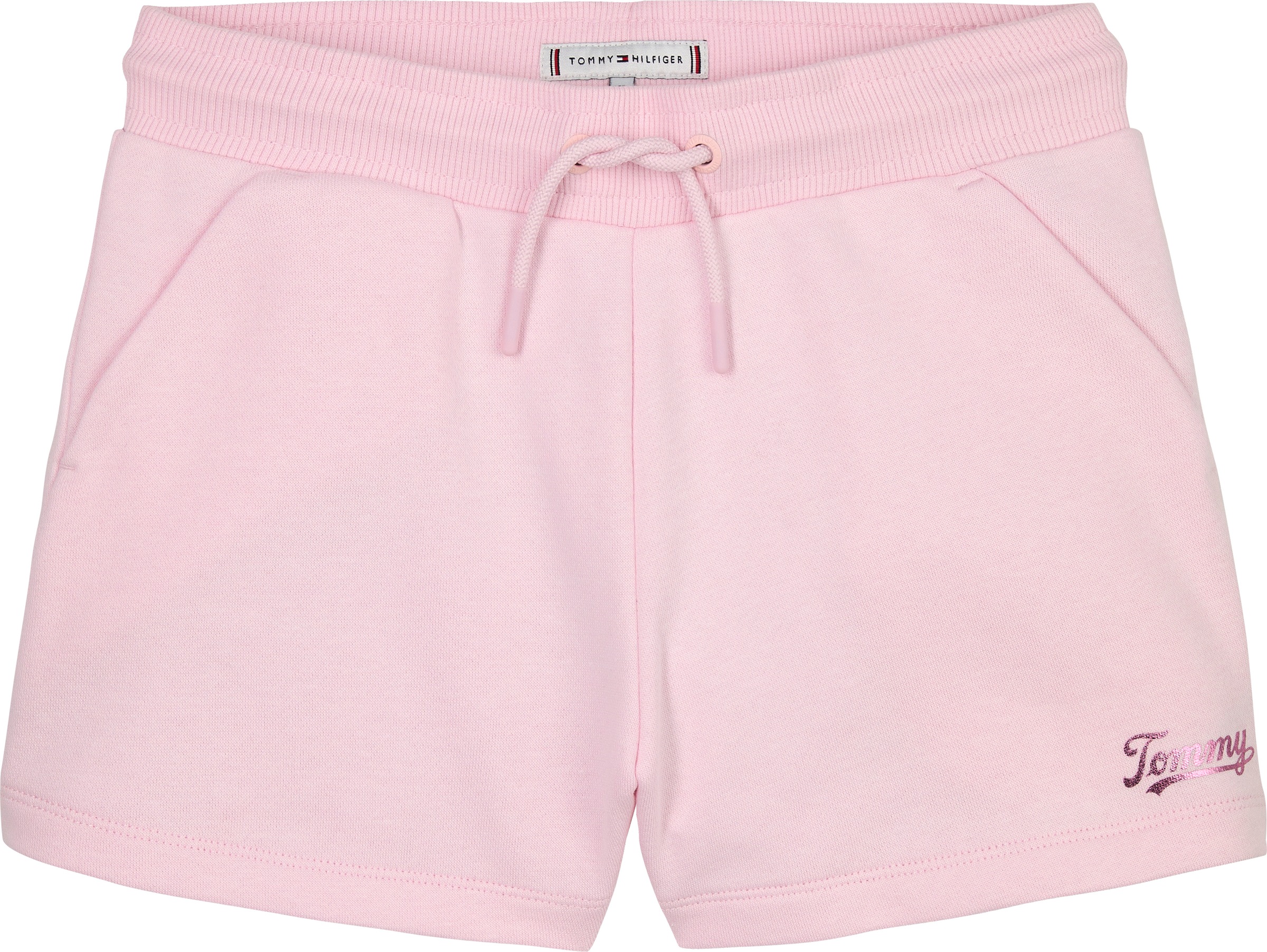 Tommy Hilfiger Sweatshorts »TOMMY SCRIPT SWEATSHORT«, für Kinder bis 16 Jahre, glänzender Logo-Schriftzug