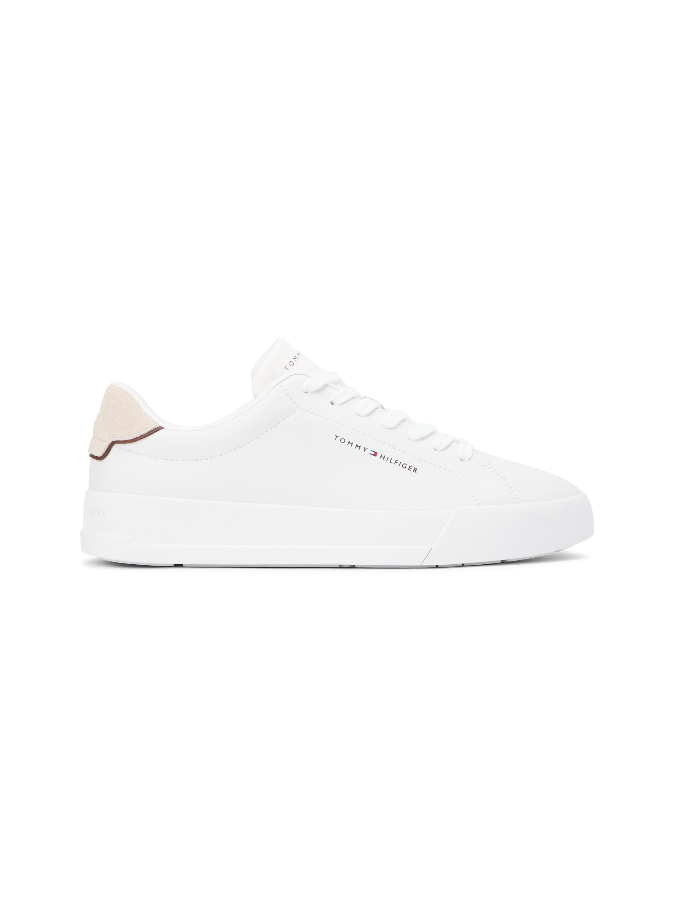Tommy Hilfiger Sneaker »TH COURT LTH DETAIL ESS«  , Freizeitschuh, Halbschuh, Schnürschuh mit seitlichem Logoschriftzug