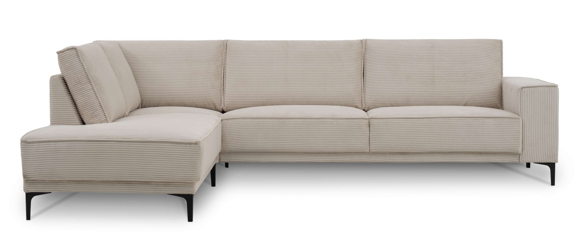 PLACES OF STYLE Ecksofa »Polsterecke Oland, Struktur, Flachgewebe, Luxus-Mi günstig online kaufen