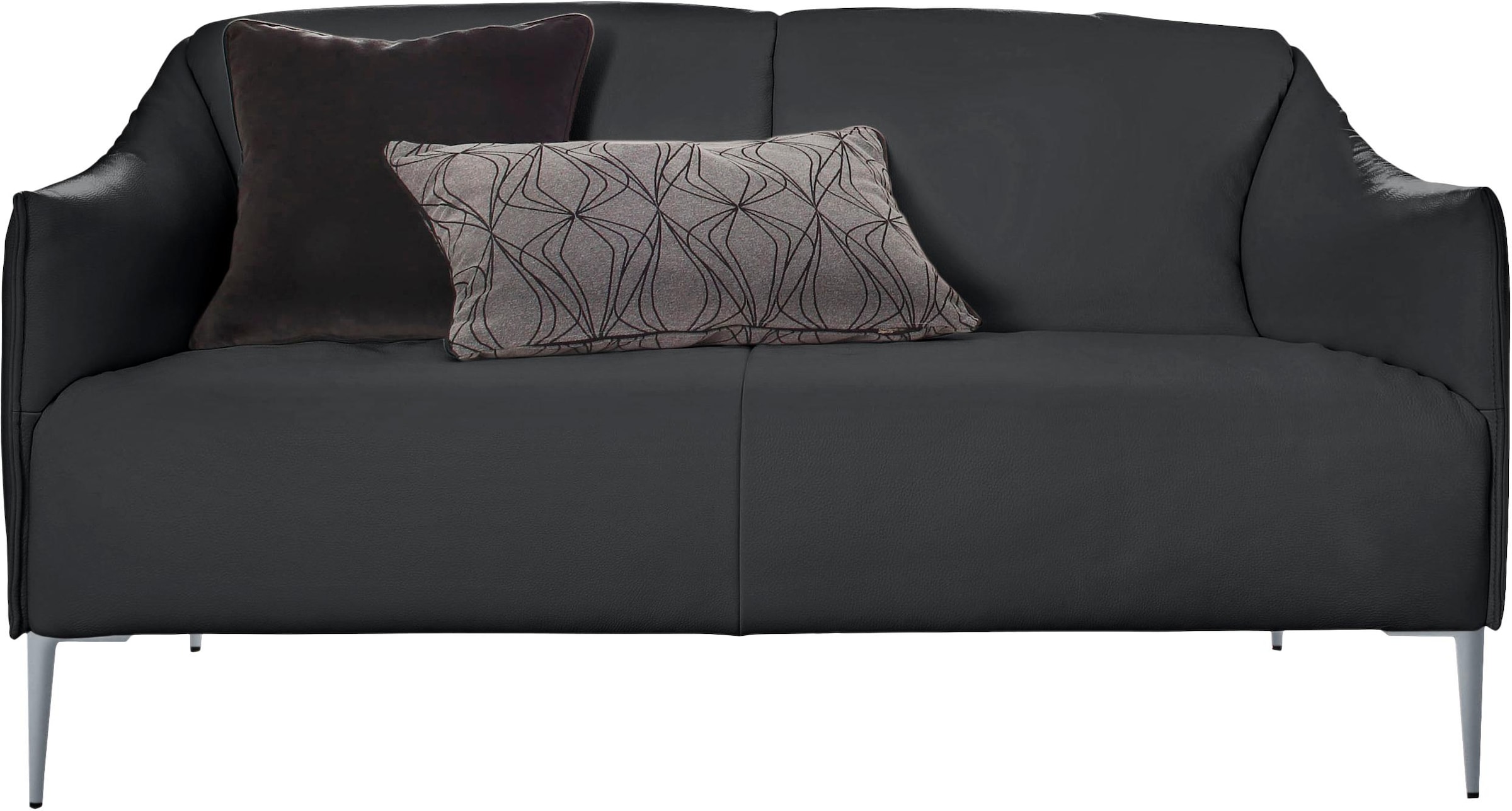 W.SCHILLIG 2-Sitzer »sally« mit Metallfüßen in Silber matt, Breite 154 cm