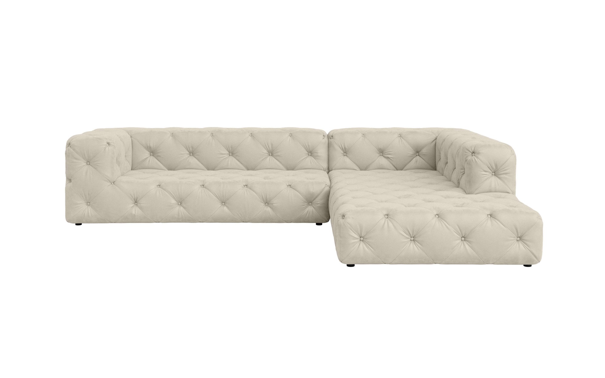 Home affaire Ecksofa »FOLLINA« L-Form, mit klassischer Chesterfield-Knopfhe günstig online kaufen
