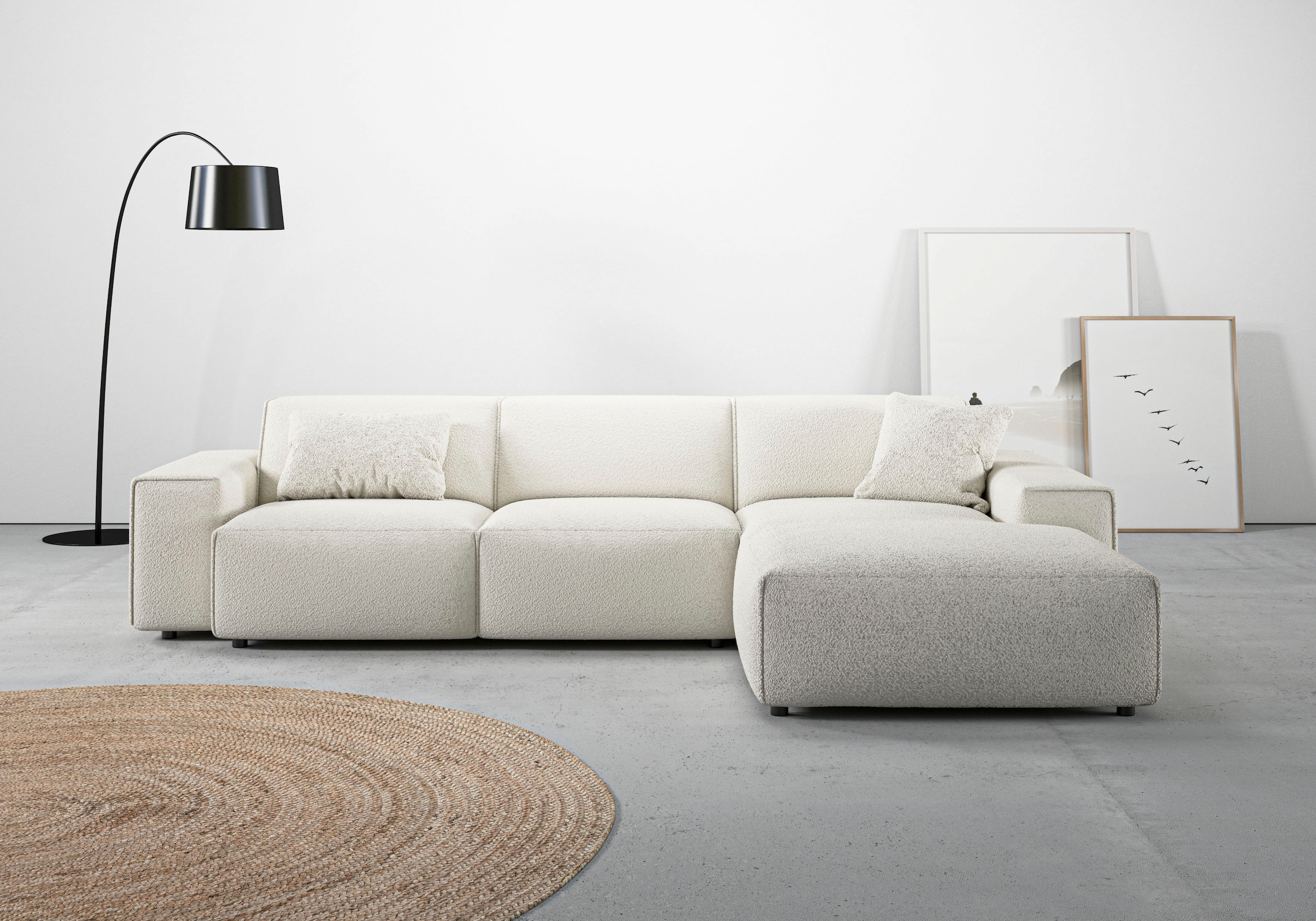 Home affaire Ecksofa »Glimminge auch in Breitcord, Feincord, Bouclé + Easy günstig online kaufen