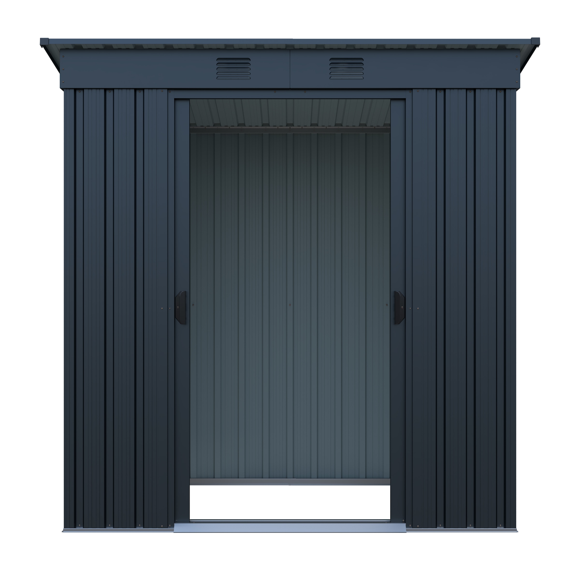 GARDEN 'N' MORE Gerätehaus »Pultdachhaus Basic plus« einfacher Aufbau, Langlebig, mit Lüftungsschlitzen