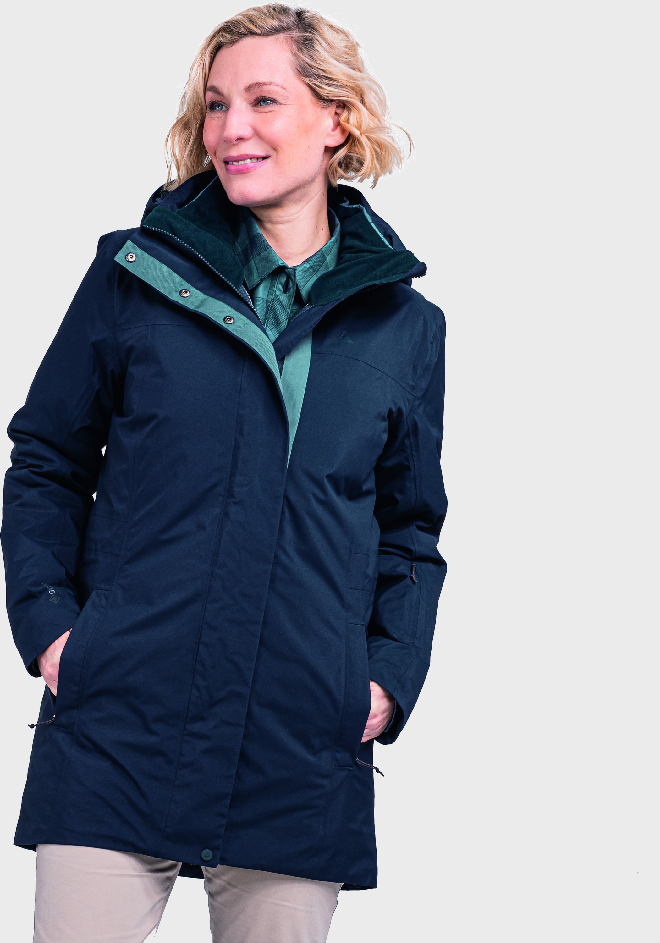 Schöffel Doppeljacke »3in1 Parka Barth L«, mit Kapuze