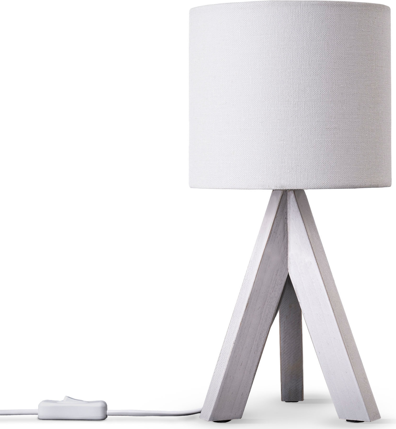 Paco Home Tischleuchte »BAJO CANVAS UNI COLOR«, 1 flammig, Leuchtmittel E14 günstig online kaufen