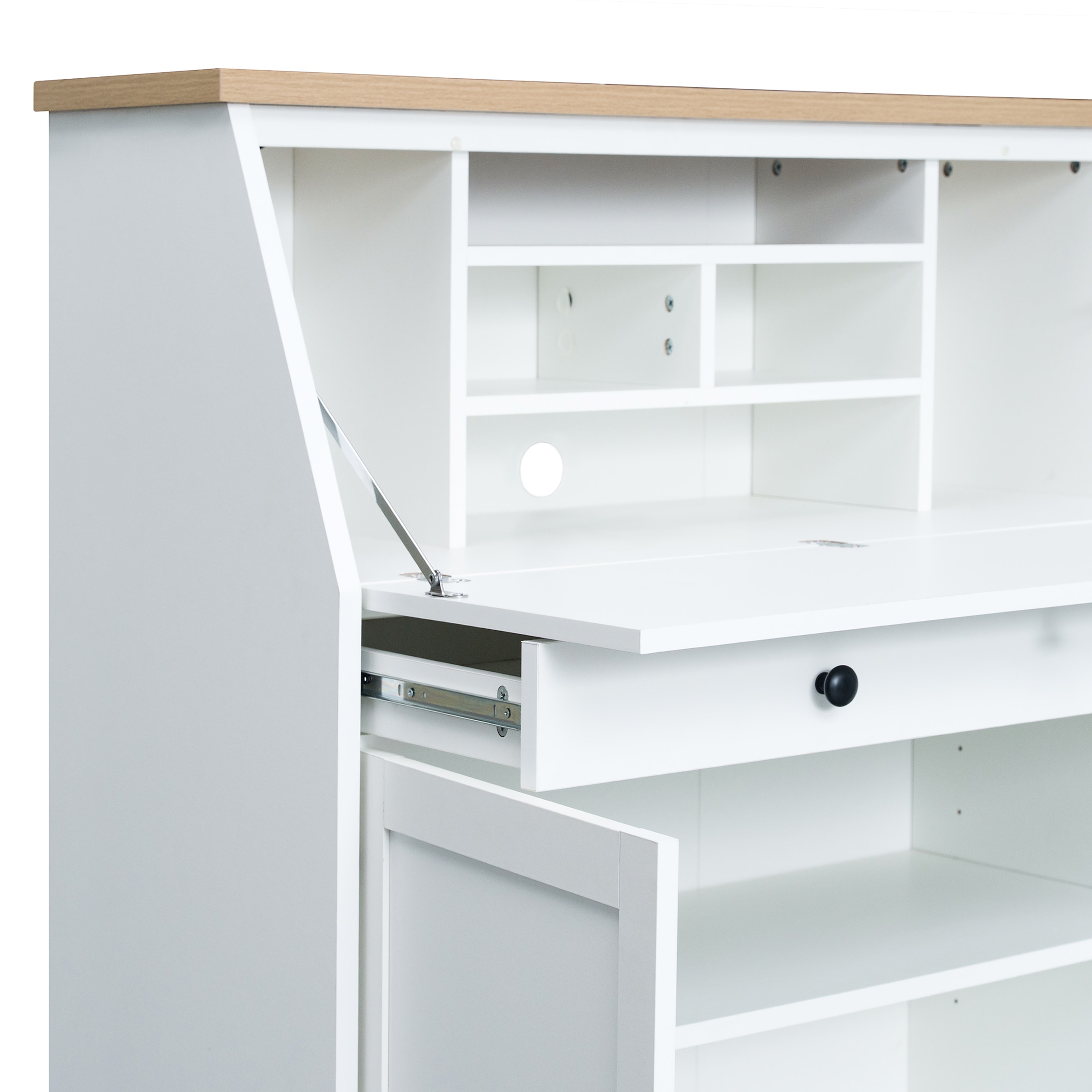 OTTO home Sekretär »Ismund« viel Stauraum, mit Kabelkanal, Breite: 98 cm
