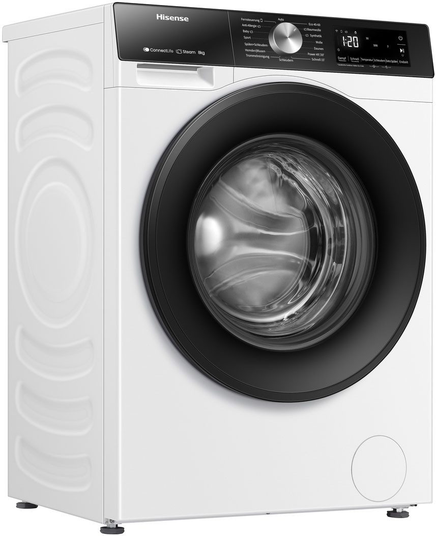 Hisense Waschmaschine »WF3S8043BW3« 8 kg 1400 U/min Wifi-ConnectLife