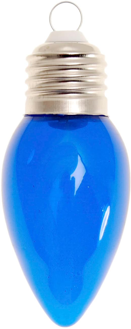 Krebs Glas Lauscha Christbaumschmuck »Glühbirne rot/goldfarben/grün/blau, Höhe ca. 9 cm«, (Set, 4 tlg.), Weihnachtsdeko, Christbaumkugeln aus Glas, Weihnachtsbaumkugel