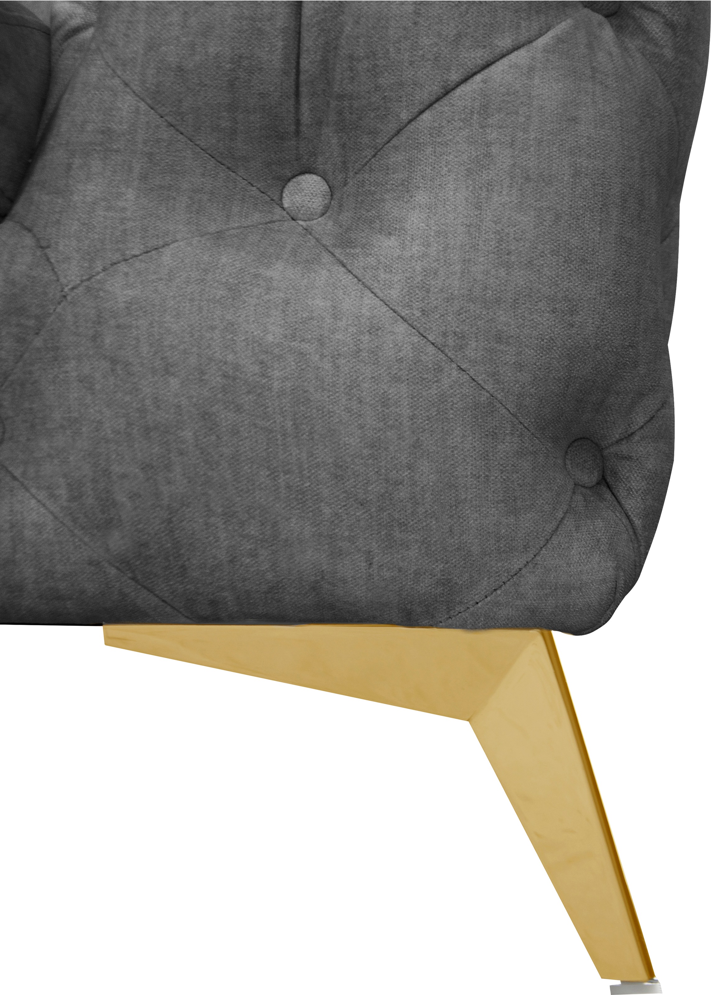 Leonique Chesterfield-Sessel »Glynis Sessel«, aufwändige Knopfheftung, moderne Chesterfield Optik, Fußfarbe wählbar