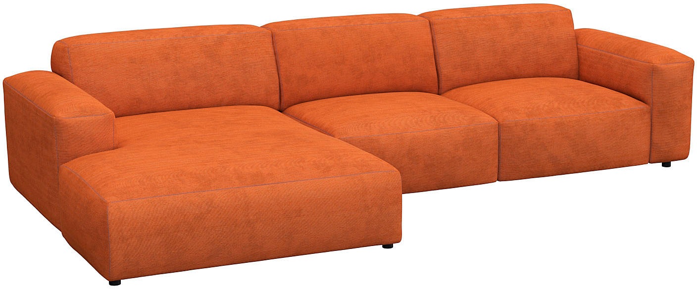 FLEXLUX Ecksofa »Lucera bequem und komfortabel durch hochwertigen Sitzaufba günstig online kaufen