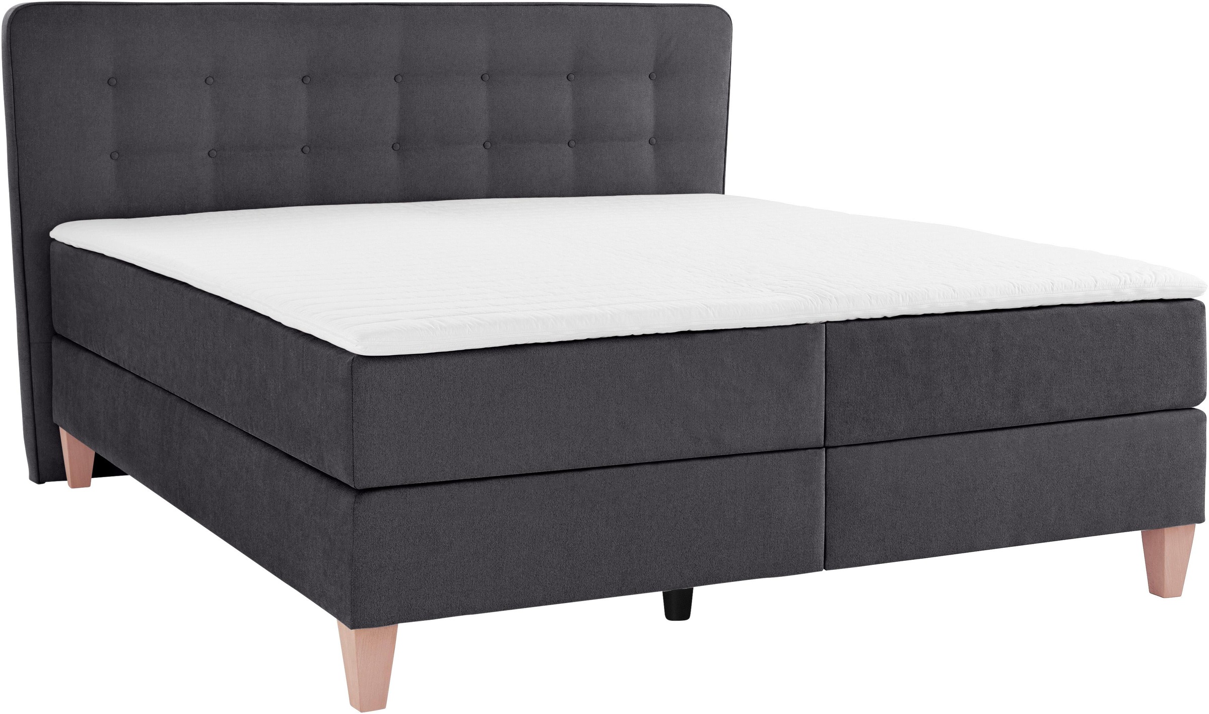 Home affaire Boxspringbett »Ascola«, incl. Topper, 5, Breiten, 3 Ausführungen, 2 Härtegrade