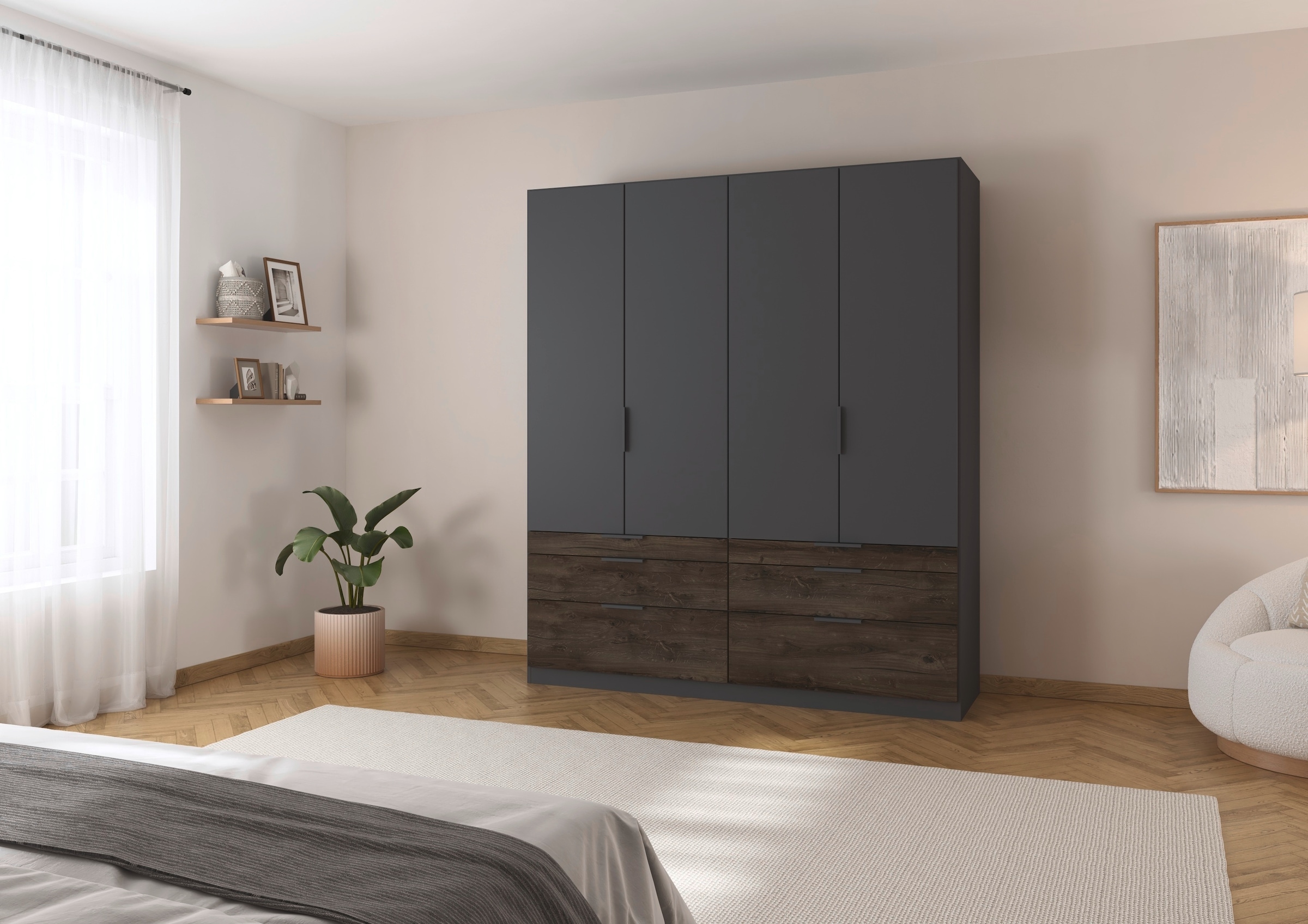 rauch Kleiderschrank »Koda« oberer Schubkasten mit praktischer Inneneinteilung,  mit symmetrisch angeordneten Schubladen MADE IN GERMANY