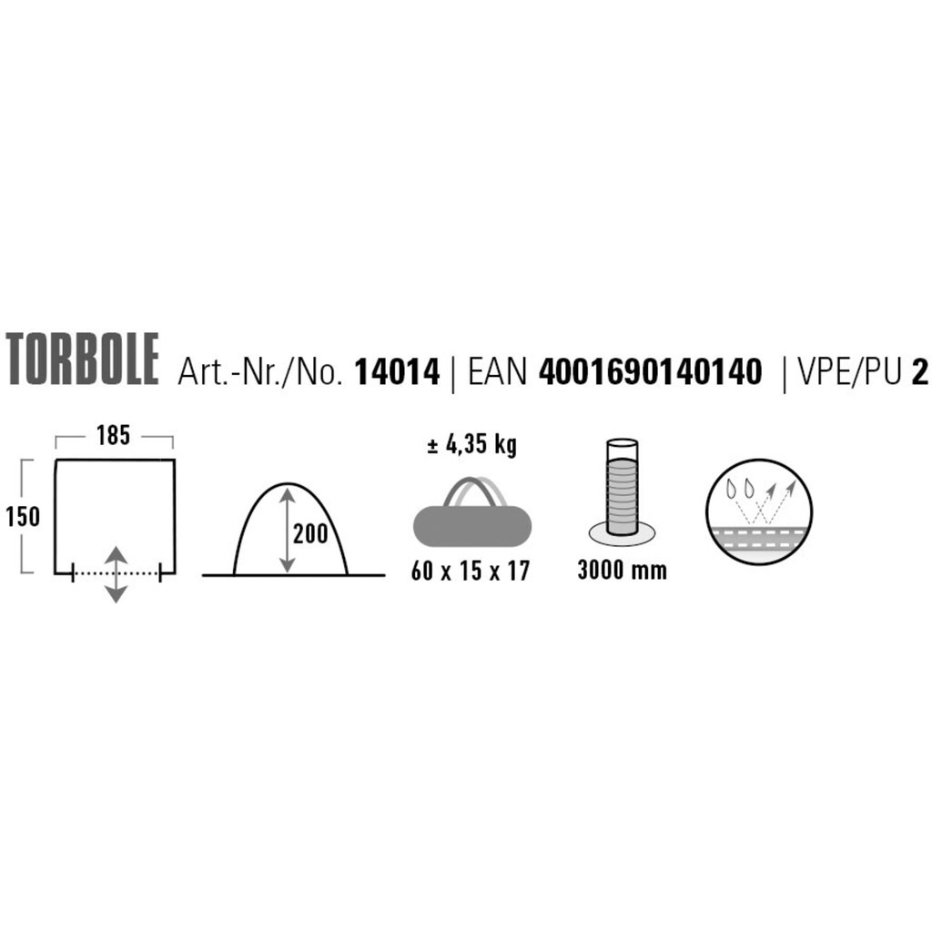 High Peak Kuppelzelt »Torbole«