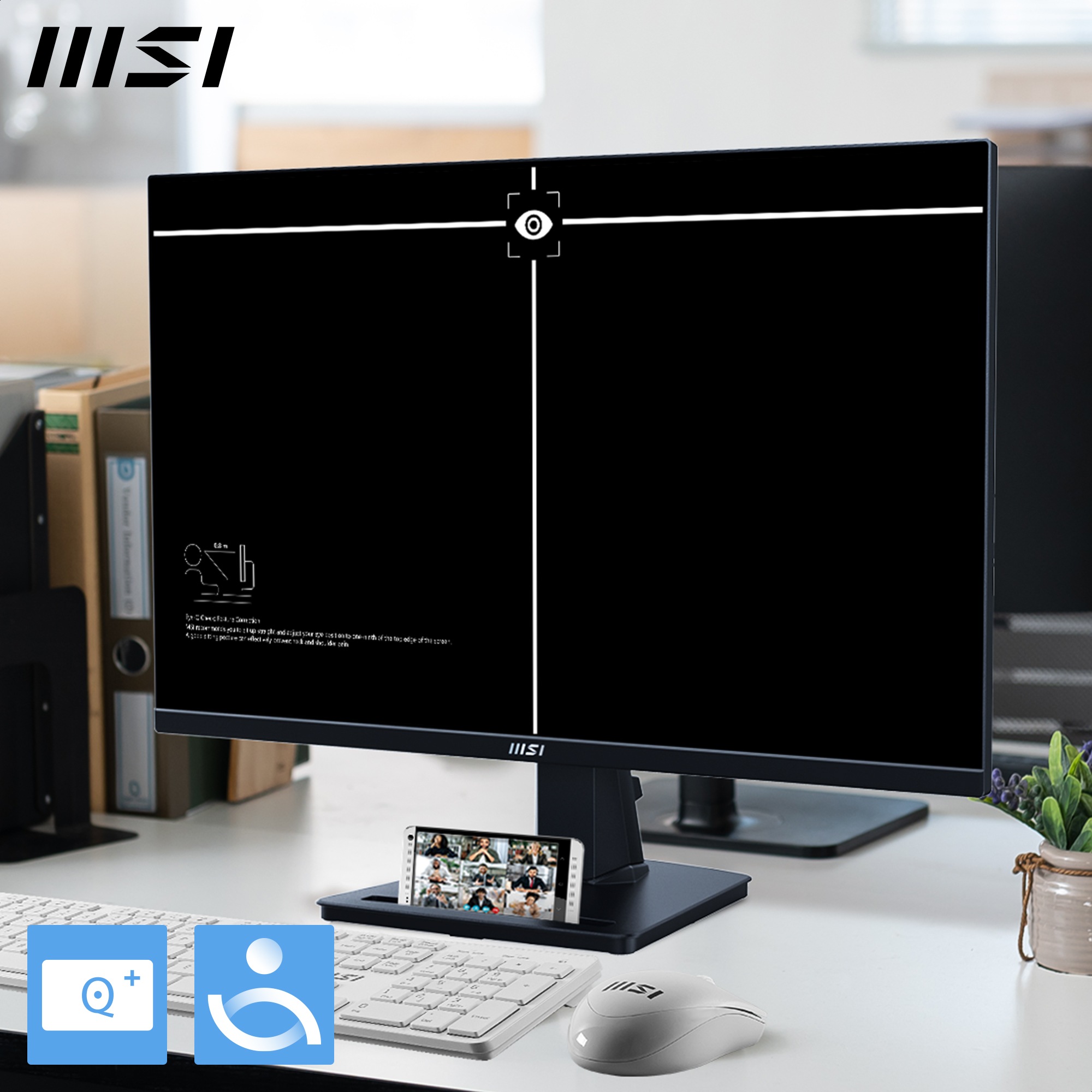 MSI LED-Monitor »PRO MP245G«, 60,5 cm/24 Zoll, 1920 x 1080 px, Full HD, 1 ms Reaktionszeit, 100 Hz, neigbar, 3 Jahre Herstellergarantie