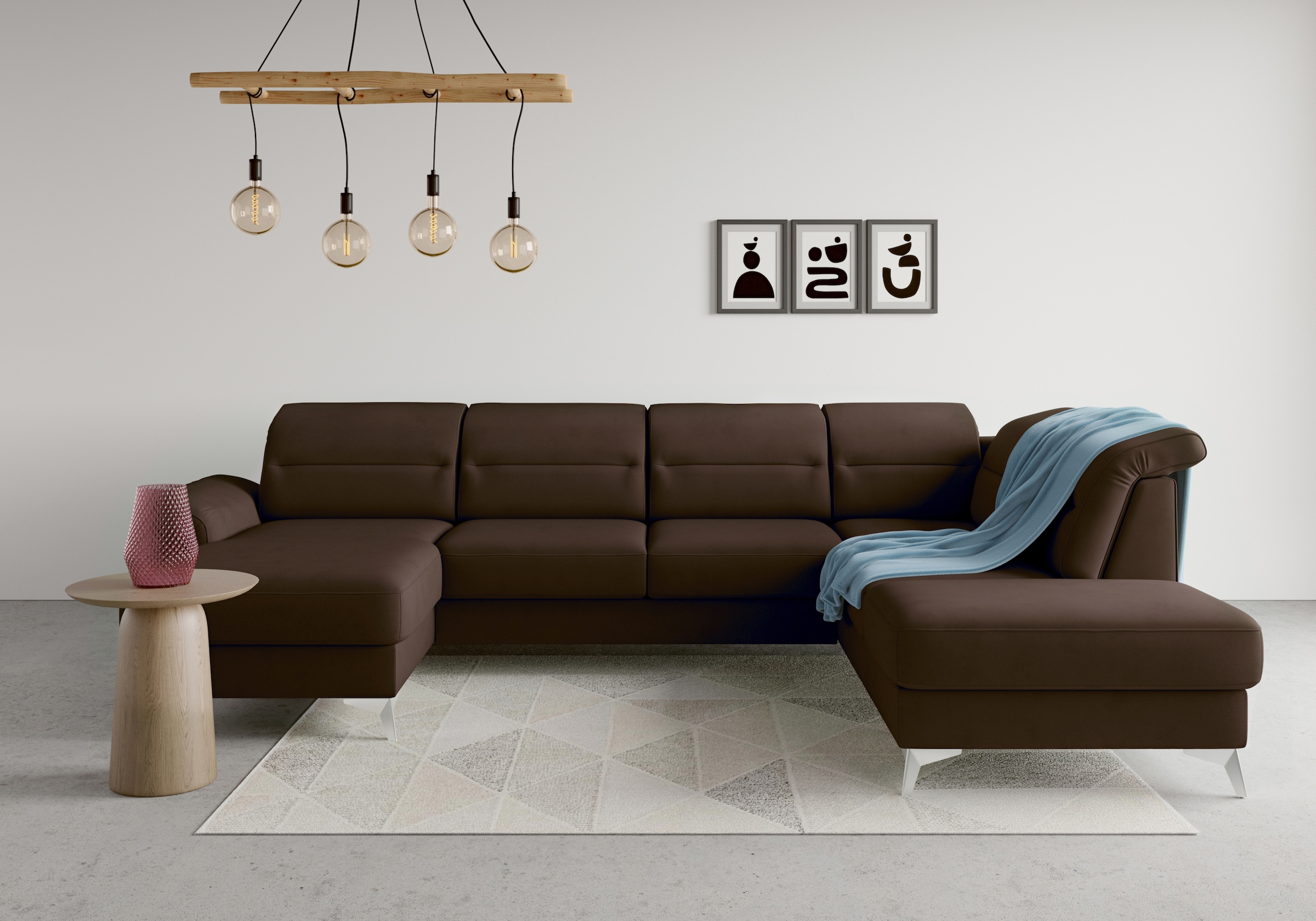 sit&more Wohnlandschaft »Sinatra U-Form« optional mit Kopfteilverstellung und Armteilfunktion etc.