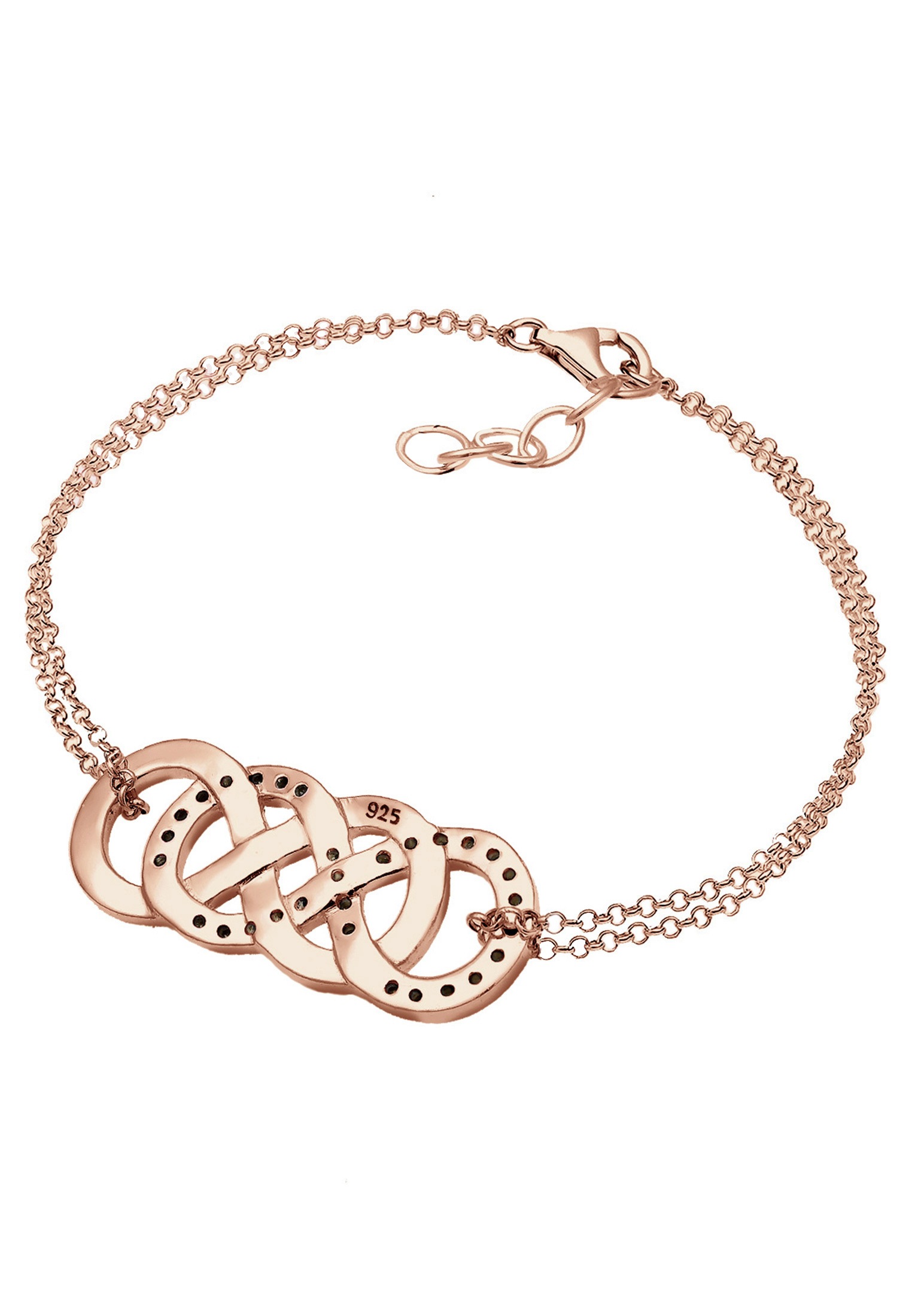 Elli Armband »Infinity Liebe Kristalle 925 Silber«