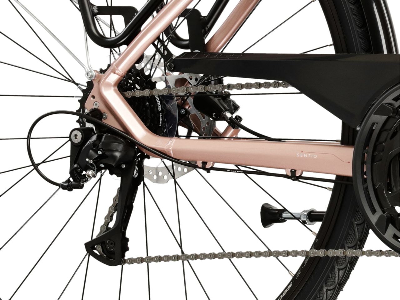 Kross Cityrad »Sentio 4.0 Pink 27 Gänge« 27 Gang Shimano ACERA T3000 Schaltwerk Kettenschaltung