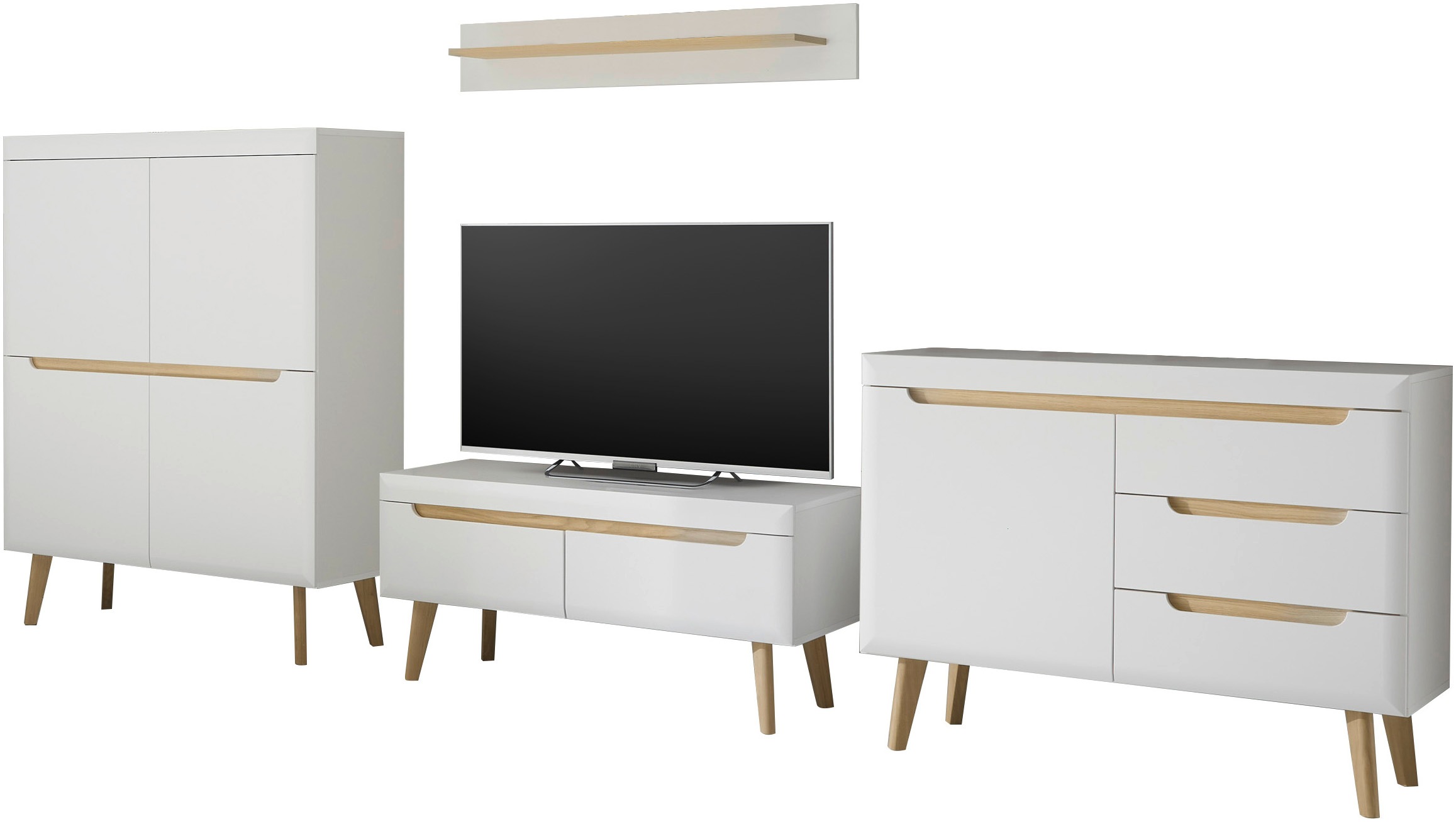 INOSIGN Wohnwand »Torge, Anbauwand, Schrankwand, Mediawand, Wohnzimmer-Set« günstig online kaufen