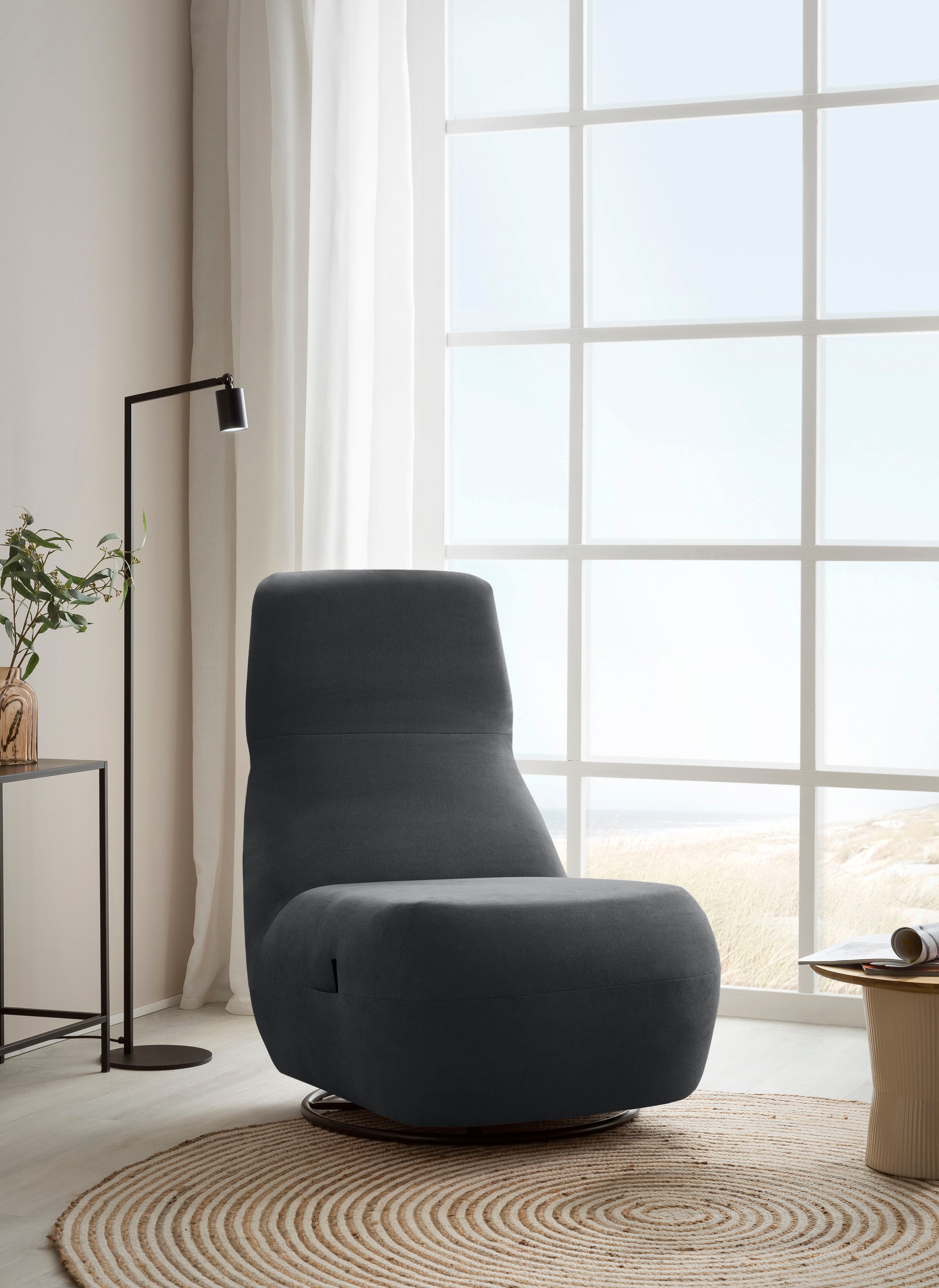 Home affaire Relaxsessel »Emberson Sessel, Rückenlehne hochklappbar, Drehse günstig online kaufen