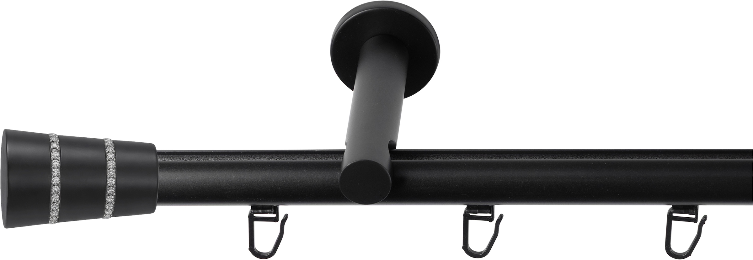 SN DECO GROUP Gardinenstange Ø 19 mm 1 läufig-läufig Fixmaß;kürzbar