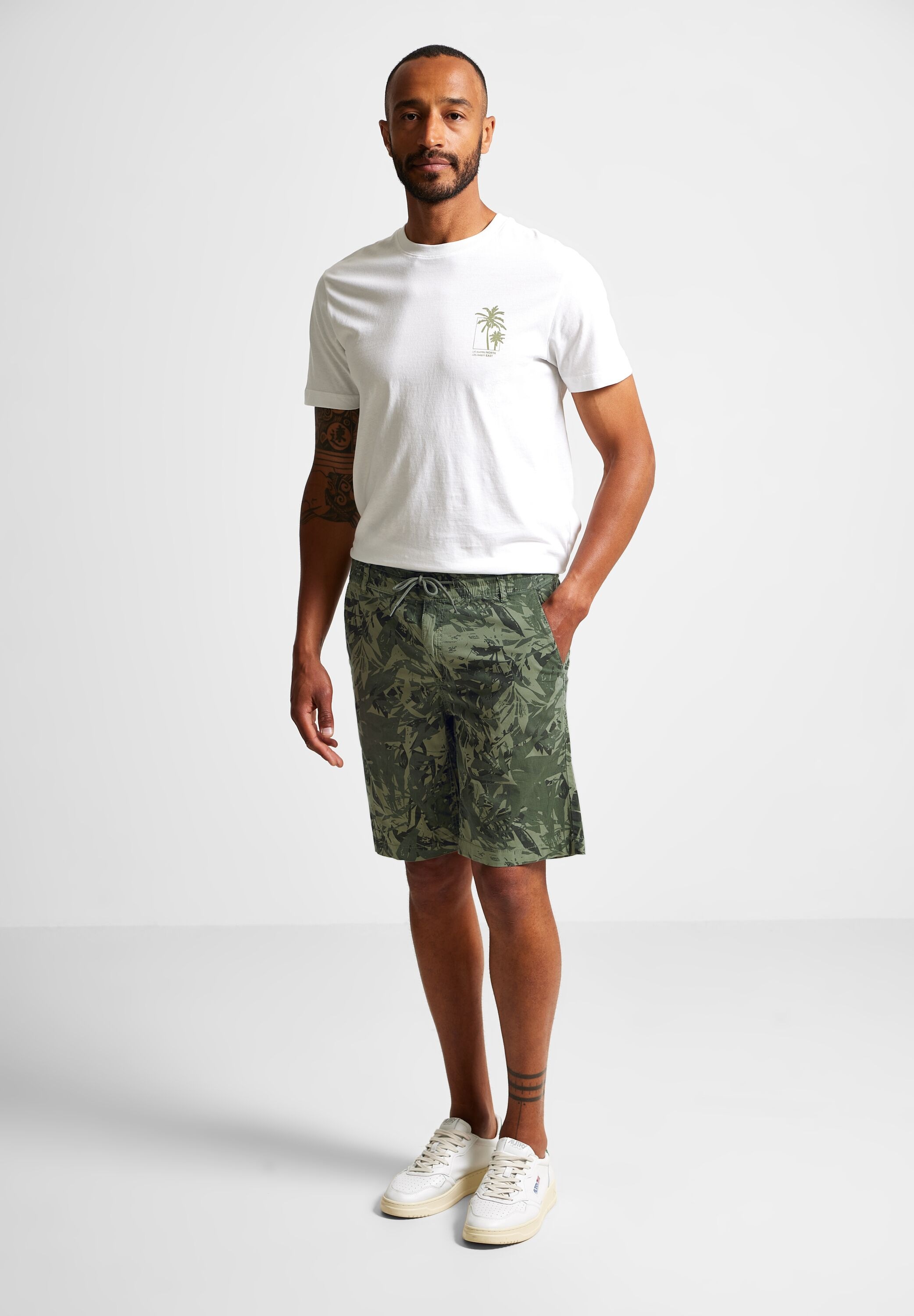 3. Bild von STREET ONE MEN Shorts, Elastikbund mit Tunnelzug
