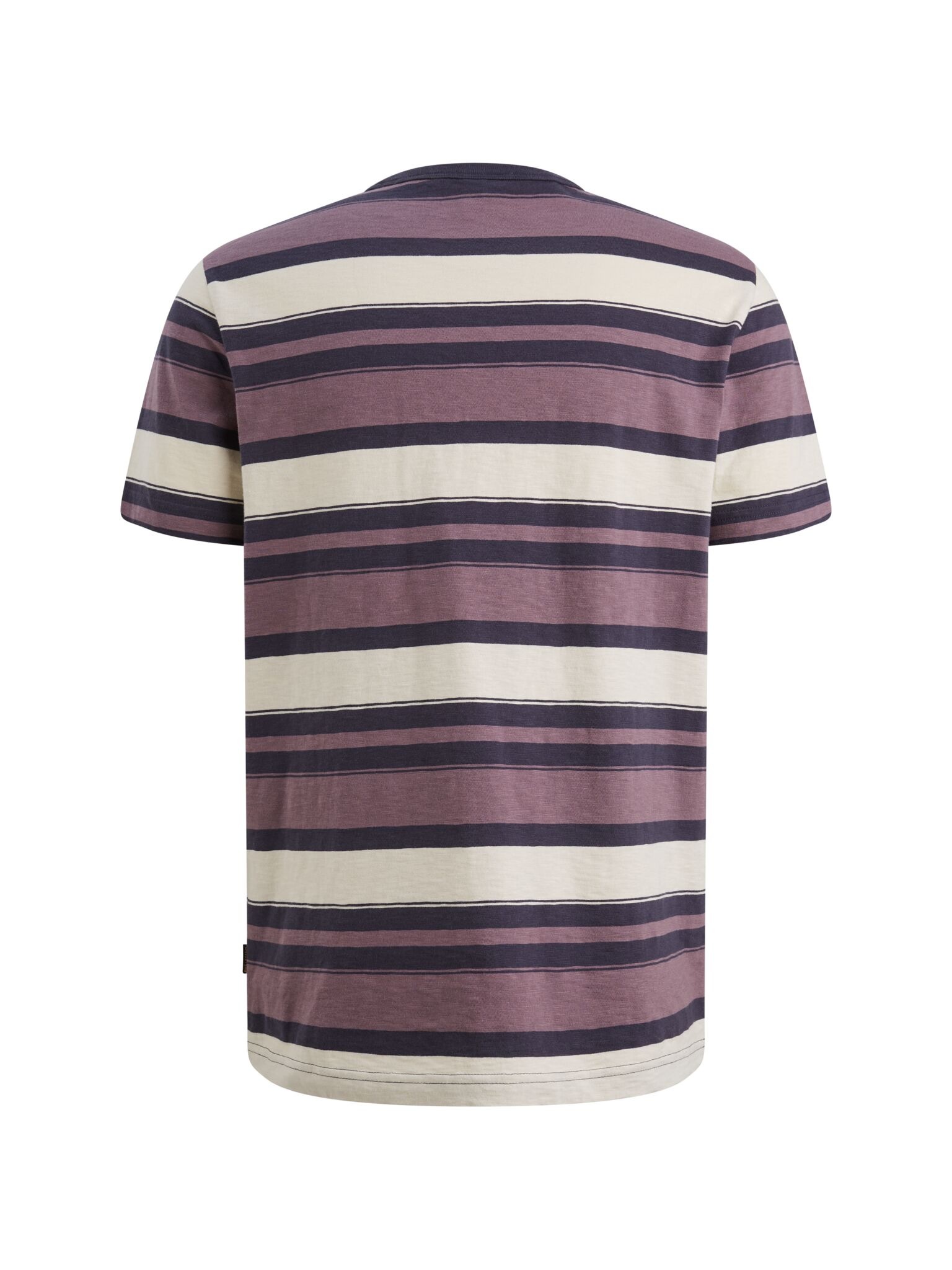PME LEGEND T-Shirt »Short sleeve r-neck slub striped jersey« mit Logo Stickerei