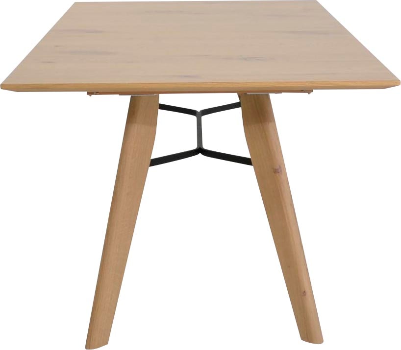 K+W Komfort & Wohnen Esstisch »Giacomo IV«, in Asteiche bianco furniert, 2 Größen auswählbar, mit Synchronauszug