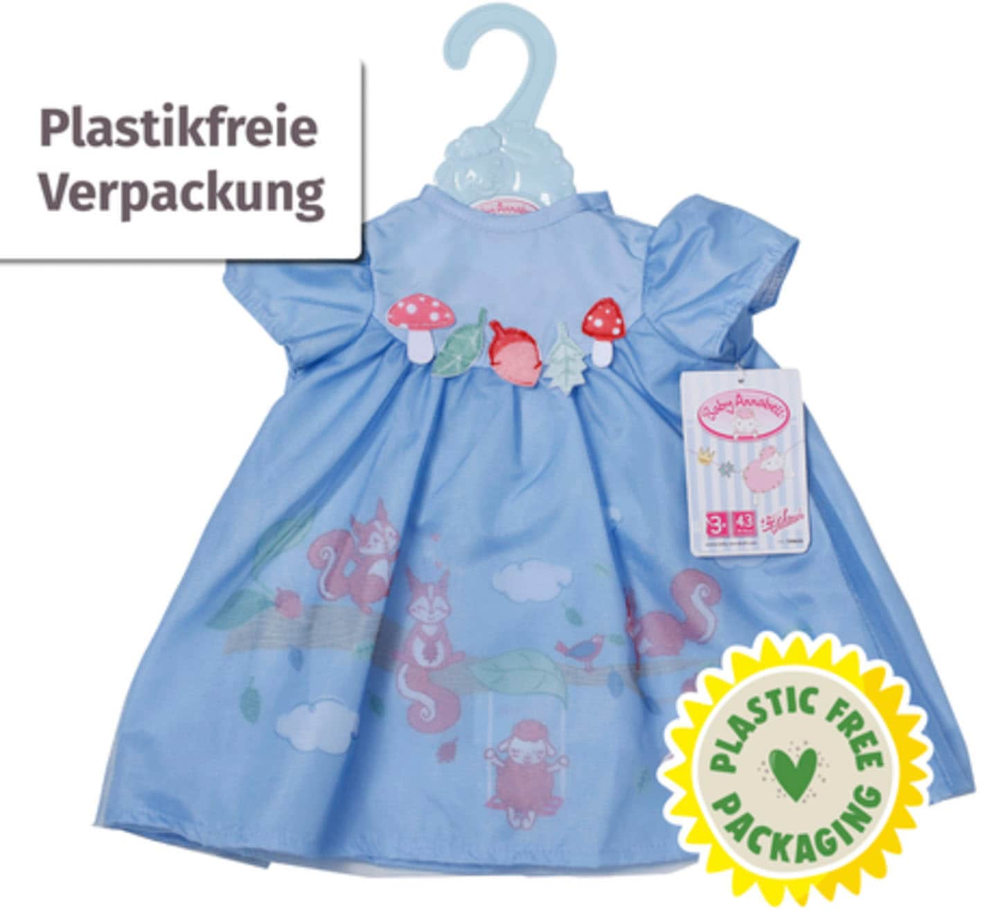 8. Bild von Baby Annabell Puppenkleidung »Kleid blau Eichhörnchen, 43 cm«