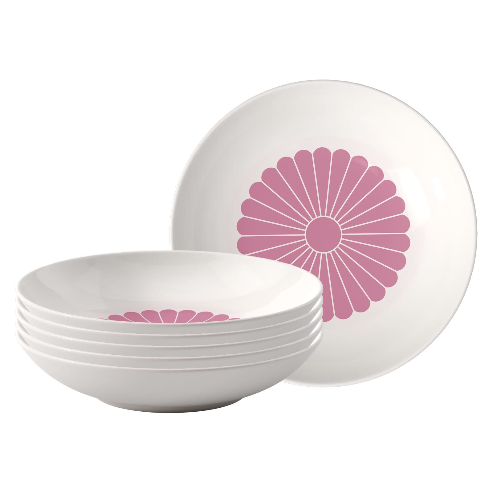 Villeroy & Boch Pastateller »Pastaschalen Fleur Couleur ø 24 cm 6er Set« günstig online kaufen