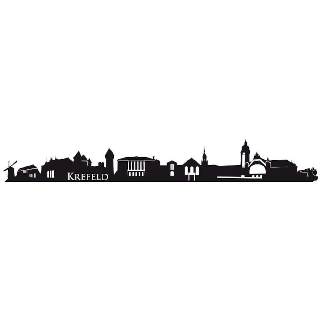 Wall-Art Wandtattoo »XXL Stadt Skyline Krefeld 100cm«, (1 St.)