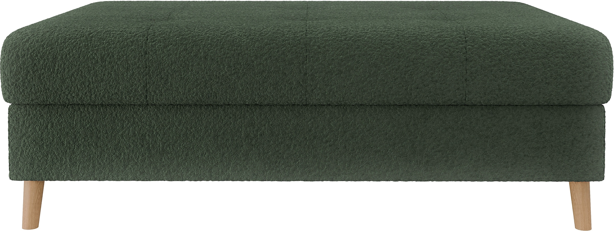Home affaire Polsterhocker »CHARRE XXL, Steppung im Sitzbereich, Maße: B/T/H: 118/73/40 cm«, passend zur Serie CHARRE, auch in Cord und Bouclé