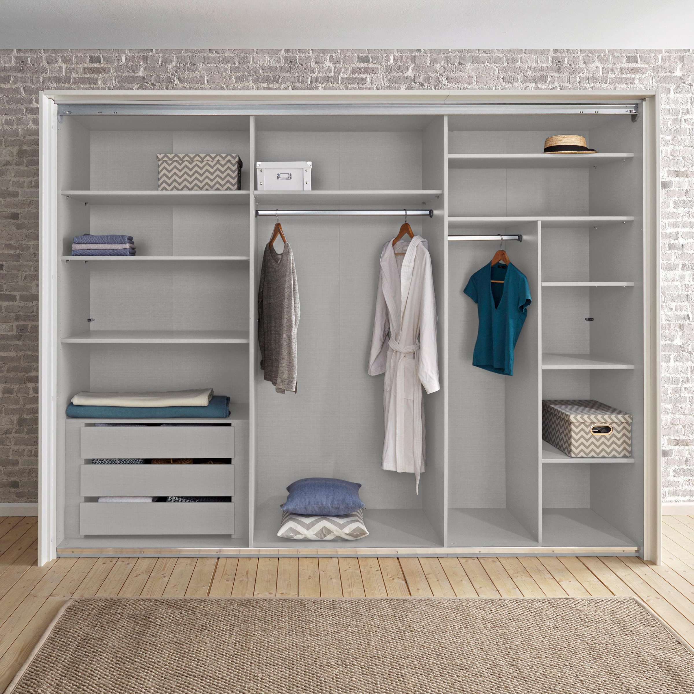 Wimex Inneneinteilung Ergänzung für Kleiderschränke, Wäscheeinteilung