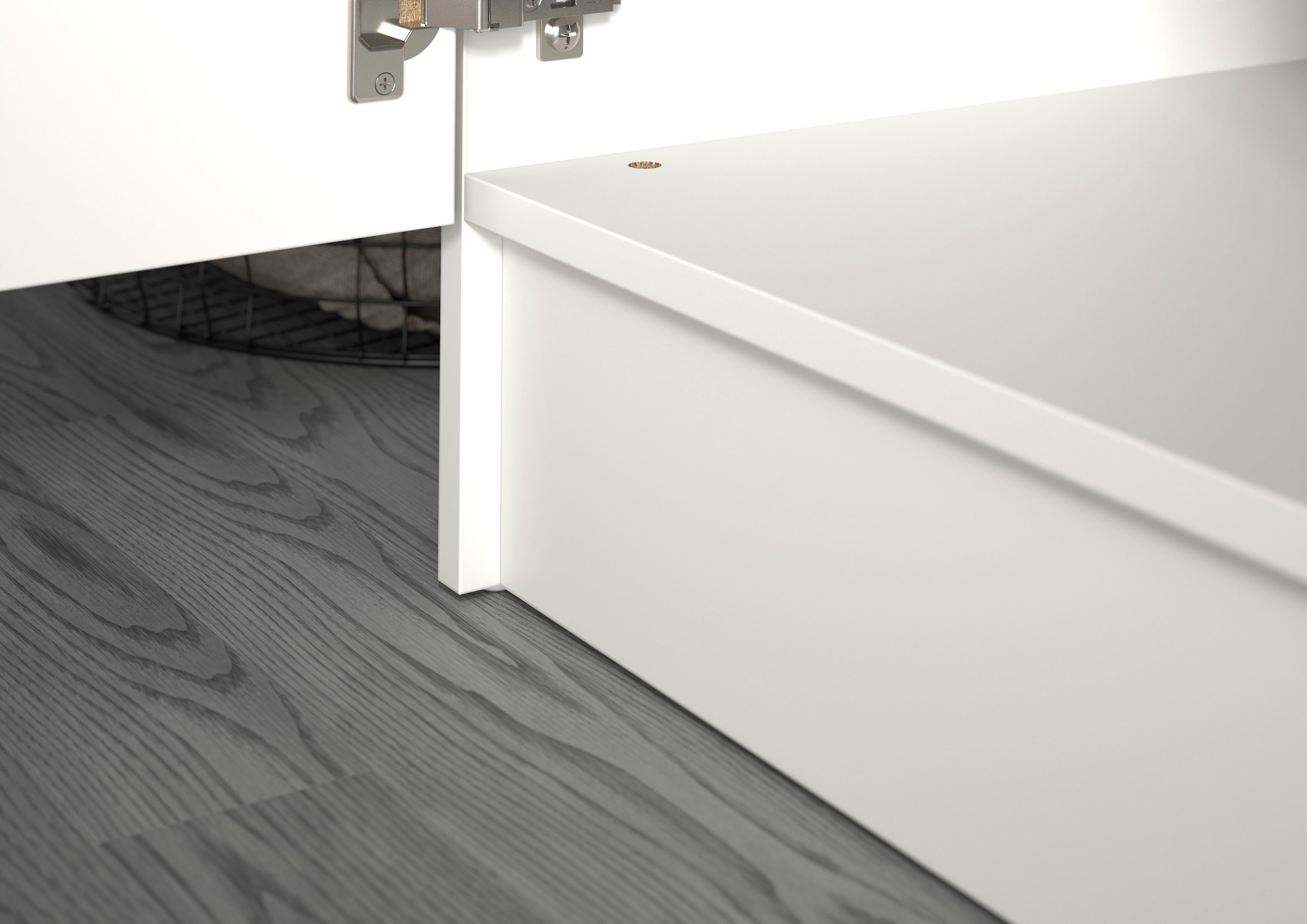 welltime Badmöbel-Set »FALAS, TOPSELLER!, 4-teilig, Hauswirtschaftsraum Set, Breite 248 cm«, (Set, 4 St., 1x Wäscheschrank, 2x Waschmaschinenumbauschrank & 1xMehrzweckschrank), Kombination, Waschmaschinenumbau, Waschmaschinenschrank, Wäschekammer
