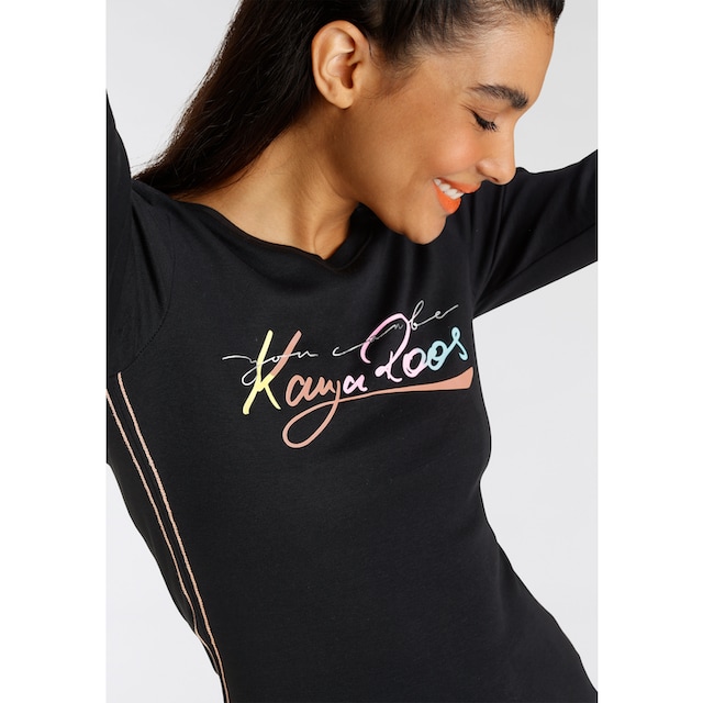 KangaROOS Langarmshirt, mit trendig farbigen Logoschriftzug - NEUE  KOLLEKTION im Online-Shop bestellen